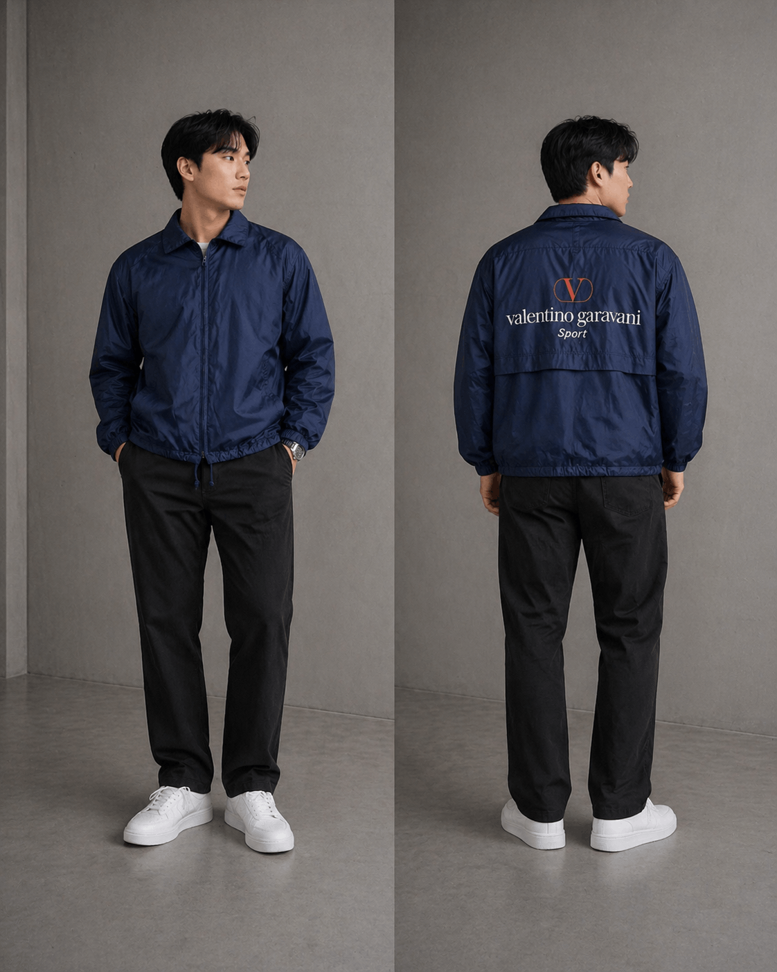 Valentino Valentino Windbreaker Zipper Jacket Size US M / EU 48-50 / 2 - 1 Thumbnail
