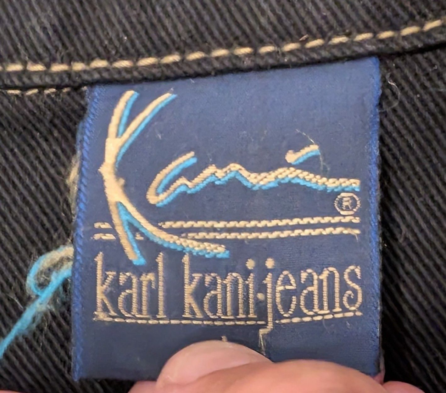 Karl Kani Karl Kani Signature Denim Jacket Black Vintage 90s Hip Hop Size US L / EU 52-54 / 3 - 3 Thumbnail