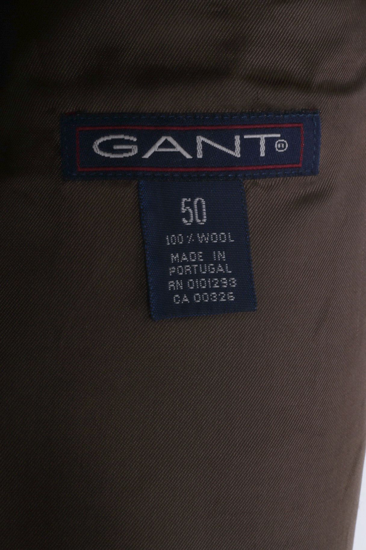 Gant GANT U.S.A. Men 50 40 Blazer Green Wool Herringbone 1832 Size 40R - 5 Thumbnail