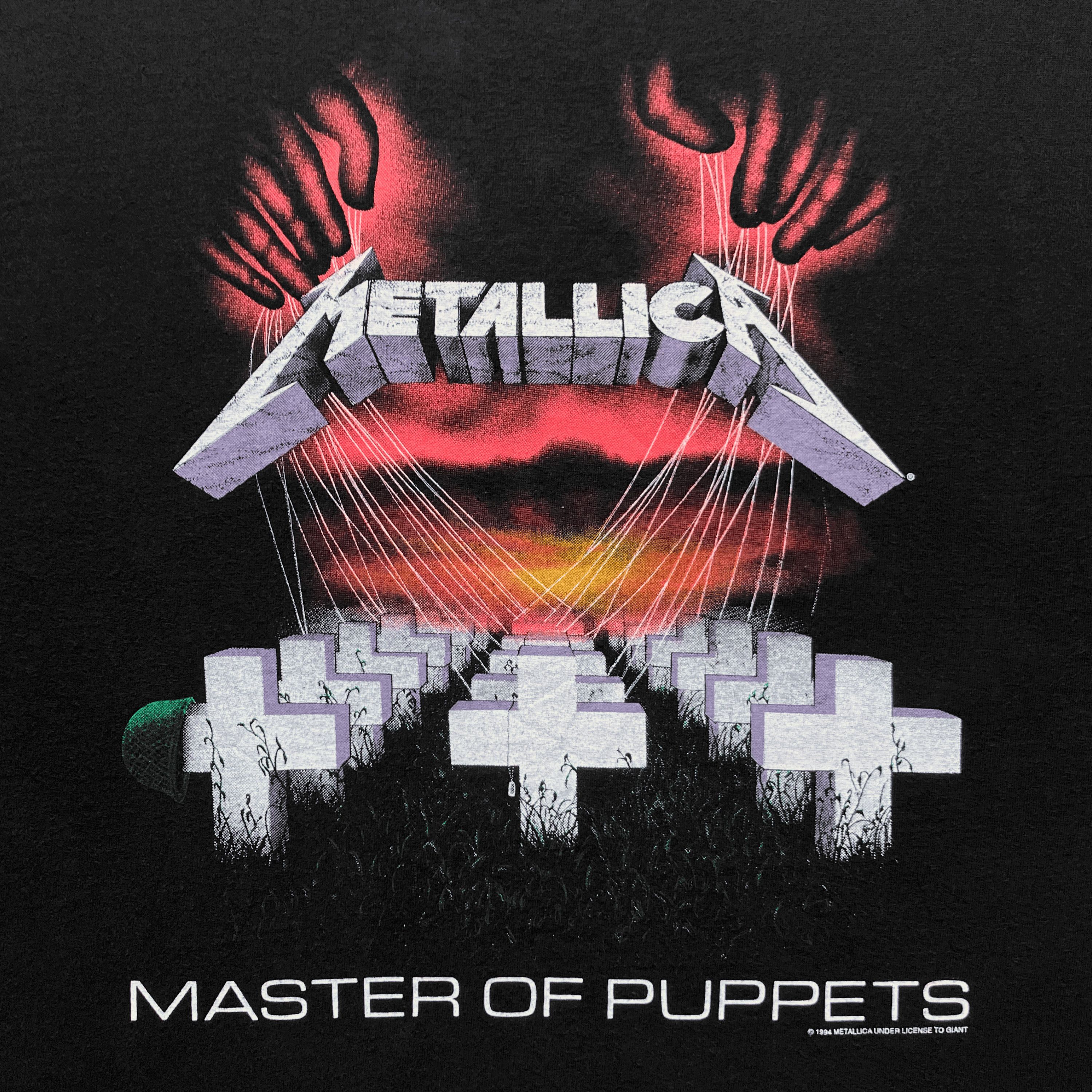 Band Tees Vintage Late 90s Metallica Master Of Puppets T-Shirt Size US XL / EU 56 / 4 - 2 Thumbnail