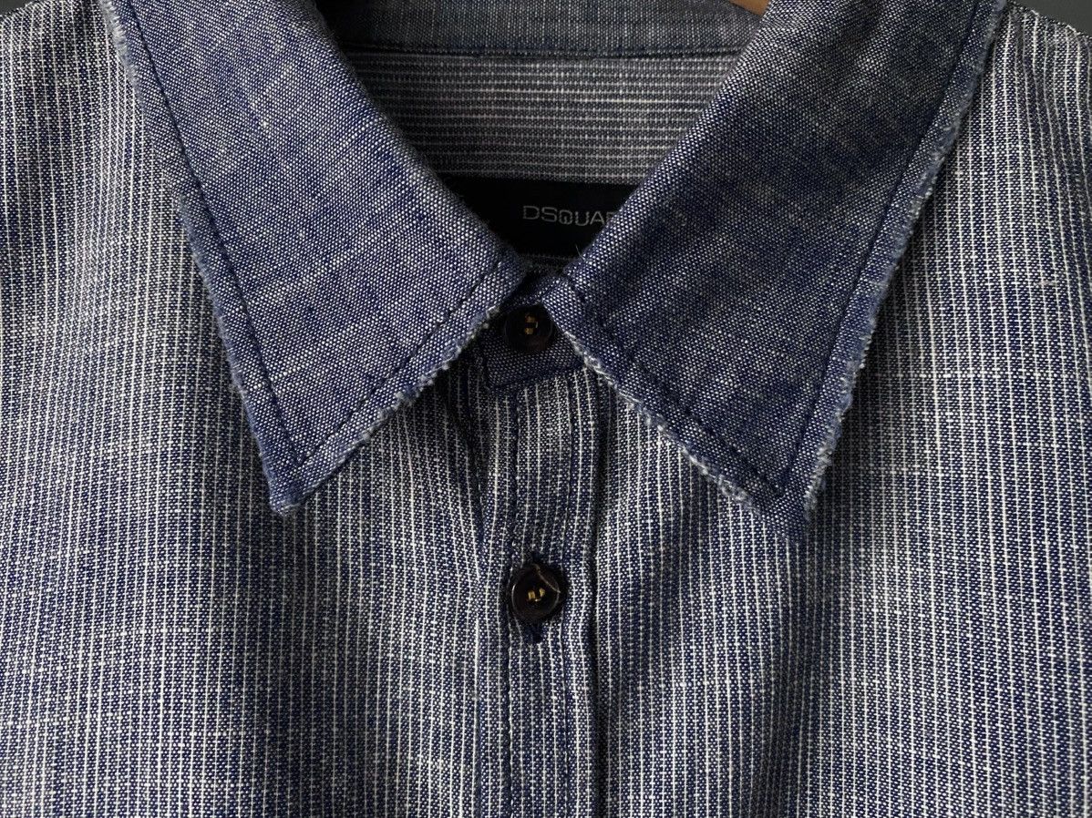 Dsquared2 Dsquared2 2012 Distressed Denim Shirt with Pocket Patch Logo Size US M / EU 48-50 / 2 - 9 Thumbnail