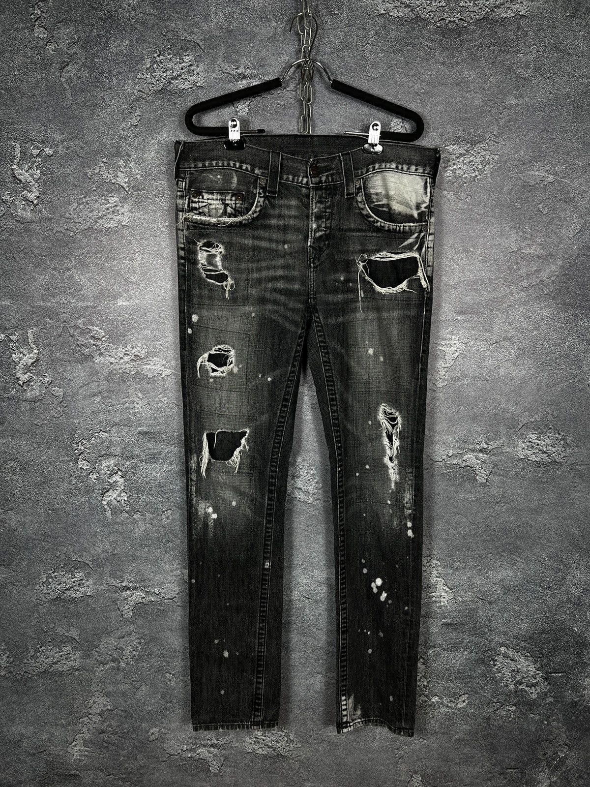 True Religion True Religon Rocco Distressed Jeans Size 32 Size US 32 / EU 48 - 2 Thumbnail