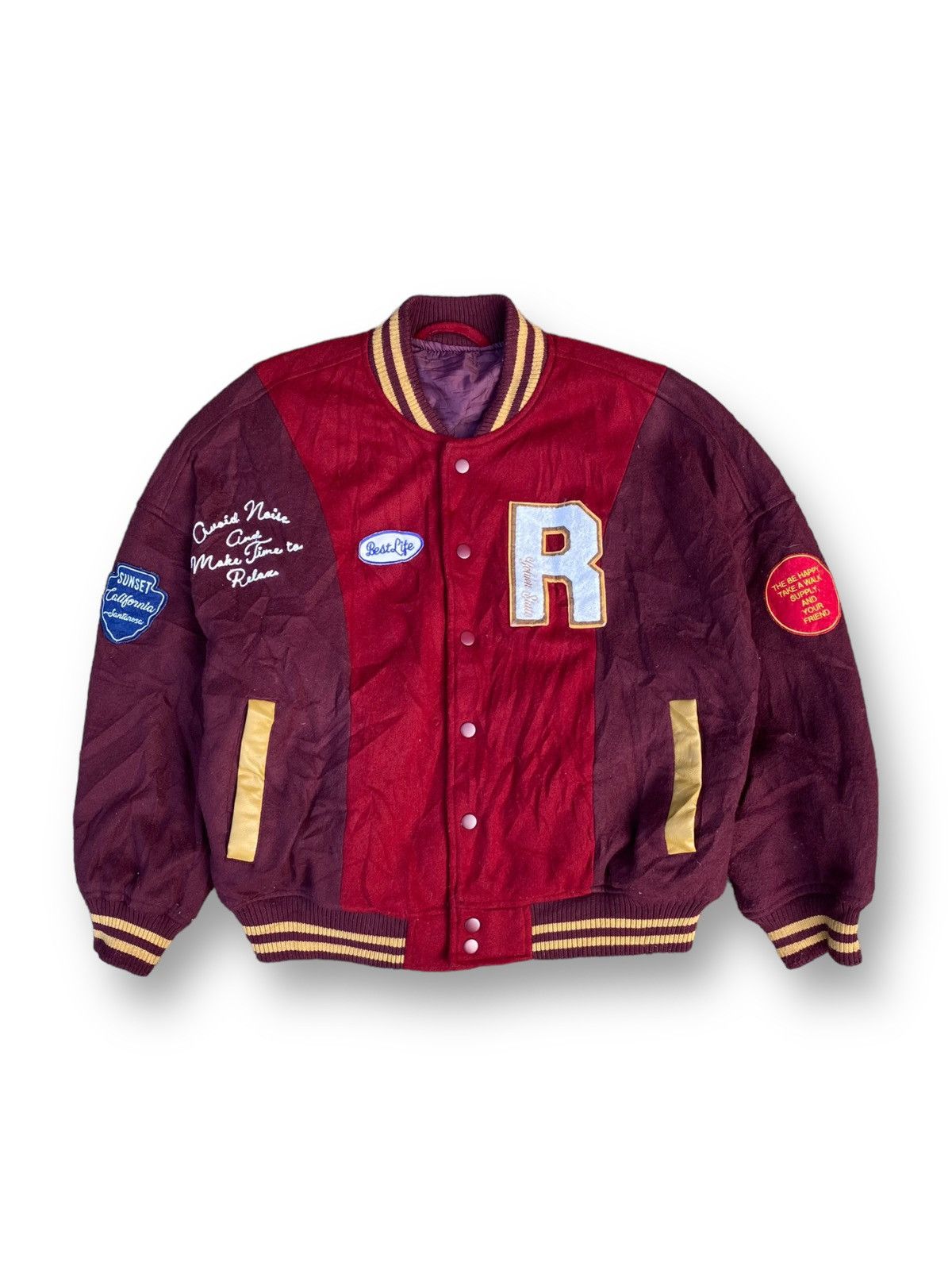 Other Wool Varsity Jacket Streetwear Style. #C10 Size US L / EU 52-54 / 3 - 1 Thumbnail