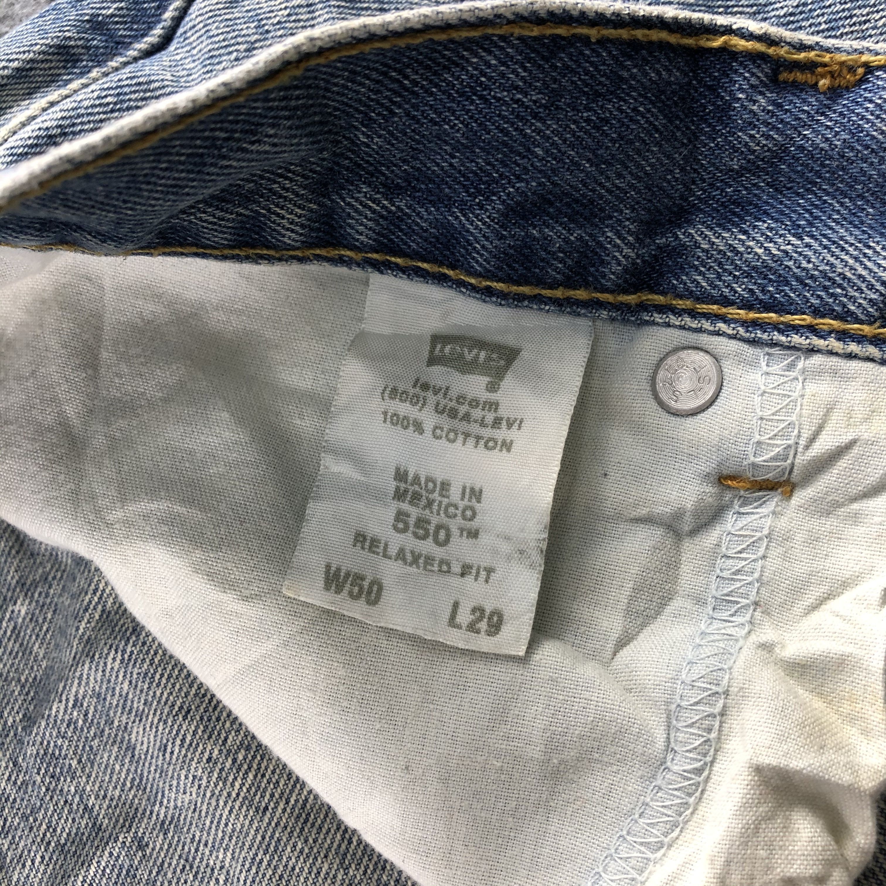 Levi's W50 Light Wash Vintage Levis 550 Jeans-J1166 Size US 44 / EU 60 - 9 Thumbnail