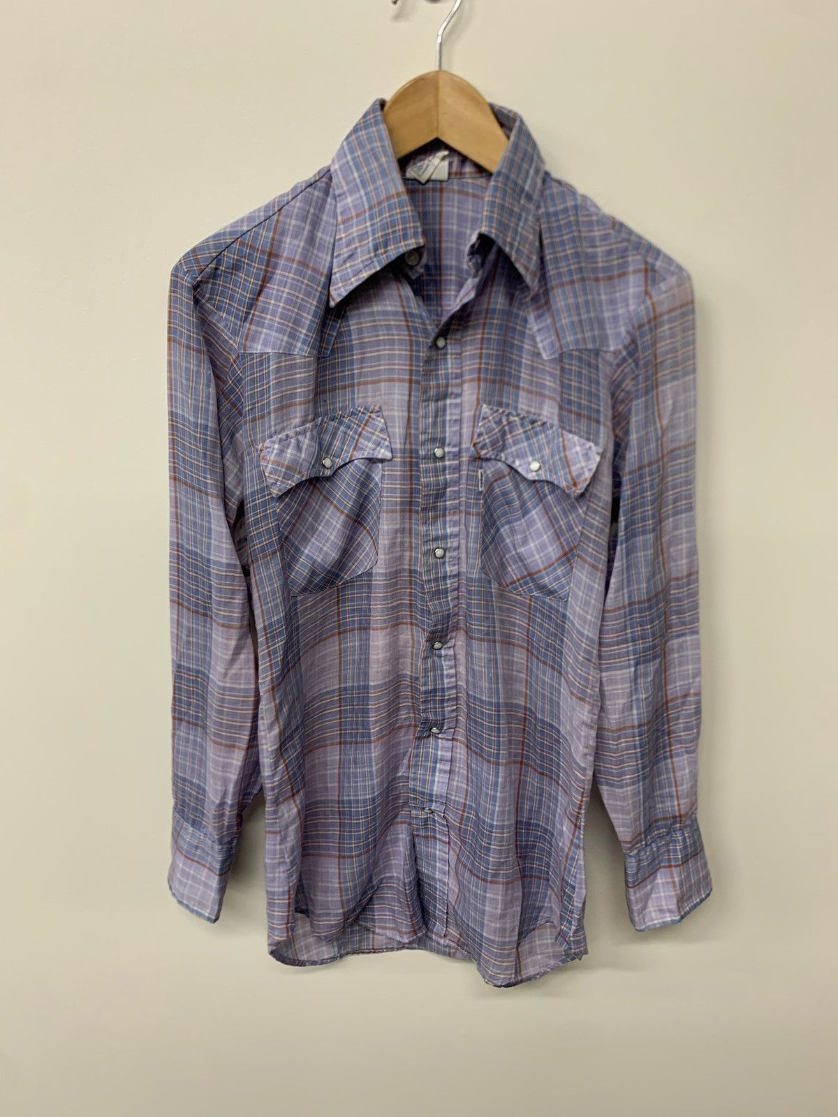 Levi's × Vintage Vintage Levi’s White Tab Snap Shirt Size US S / EU 44-46 / 1 - 1 Thumbnail