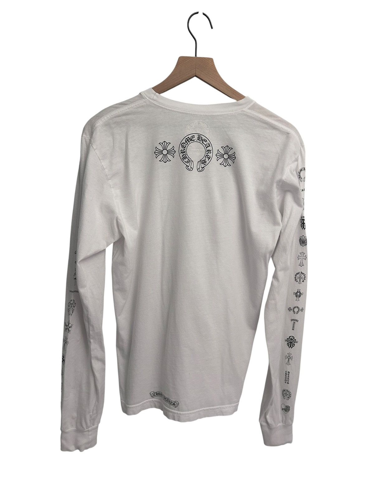 Chrome Hearts Chrome Hearts Multi Logo long sleeve white tee Size Medium Size US M / EU 48-50 / 2 - 3 Thumbnail