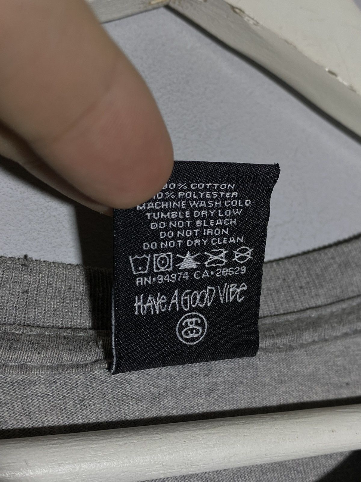 Stussy Vintage Stussy Distressed Logo Long Sleeve Shirt Grey Size US L / EU 52-54 / 3 - 12 Thumbnail
