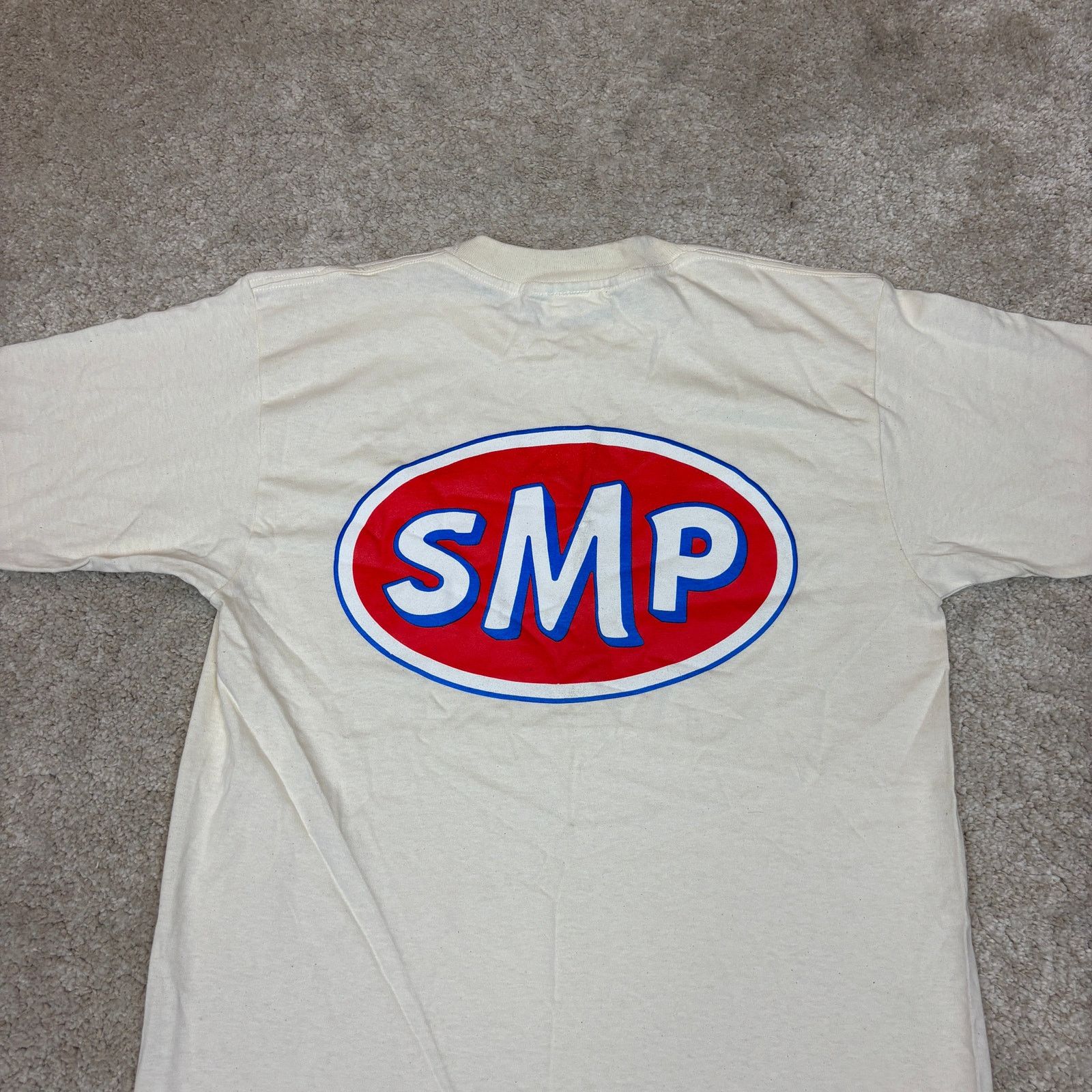Vintage Vintage 90s SMP Skateboarding STP Parody Logo T Shirt medium Size US M / EU 48-50 / 2 - 4 Thumbnail