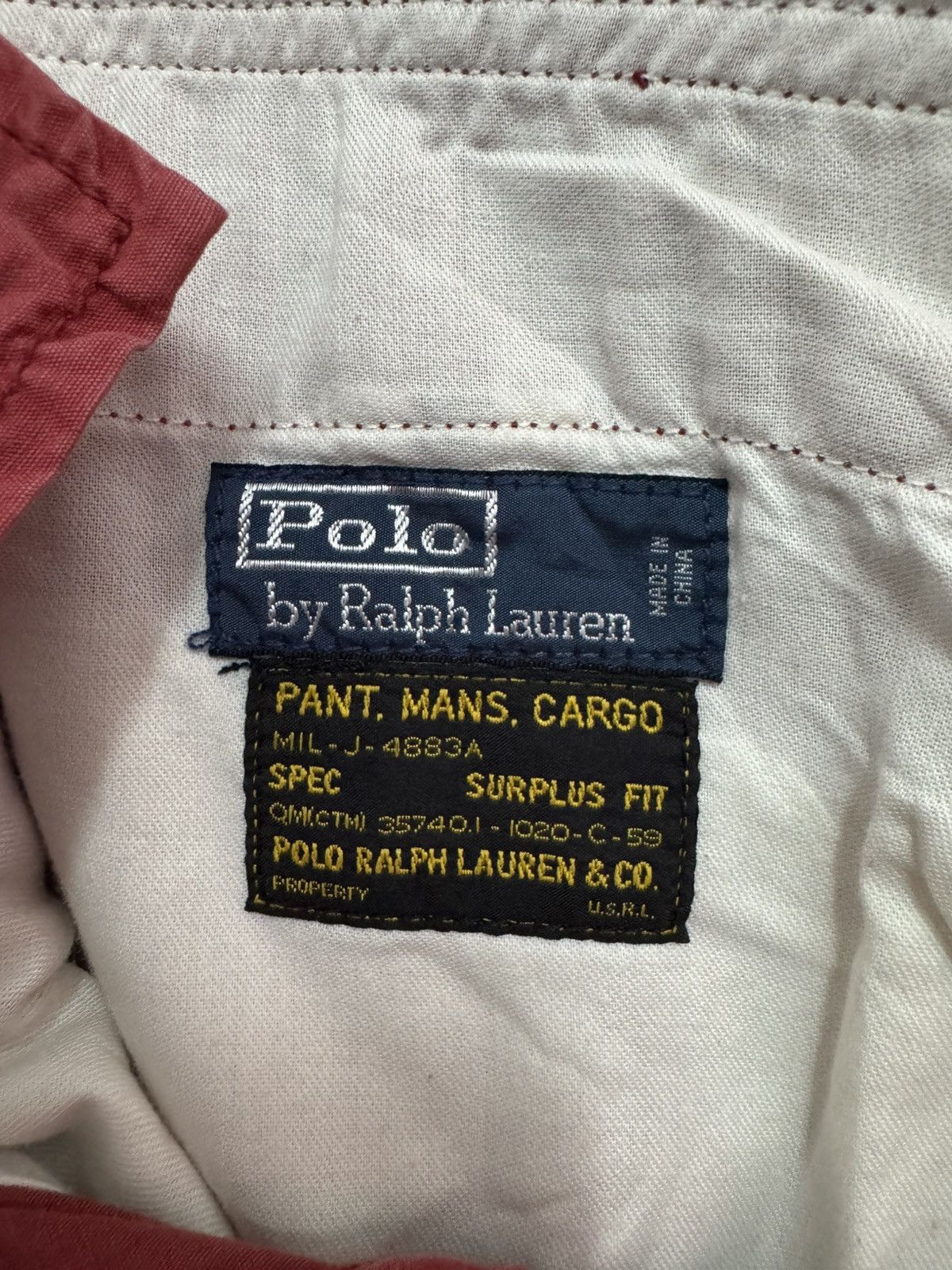 Polo Ralph Lauren × Vintage Vintage Polo Ralph Lauren Cargo Multi Pocket Short Pants Size US 36 / EU 52 - 8 Thumbnail