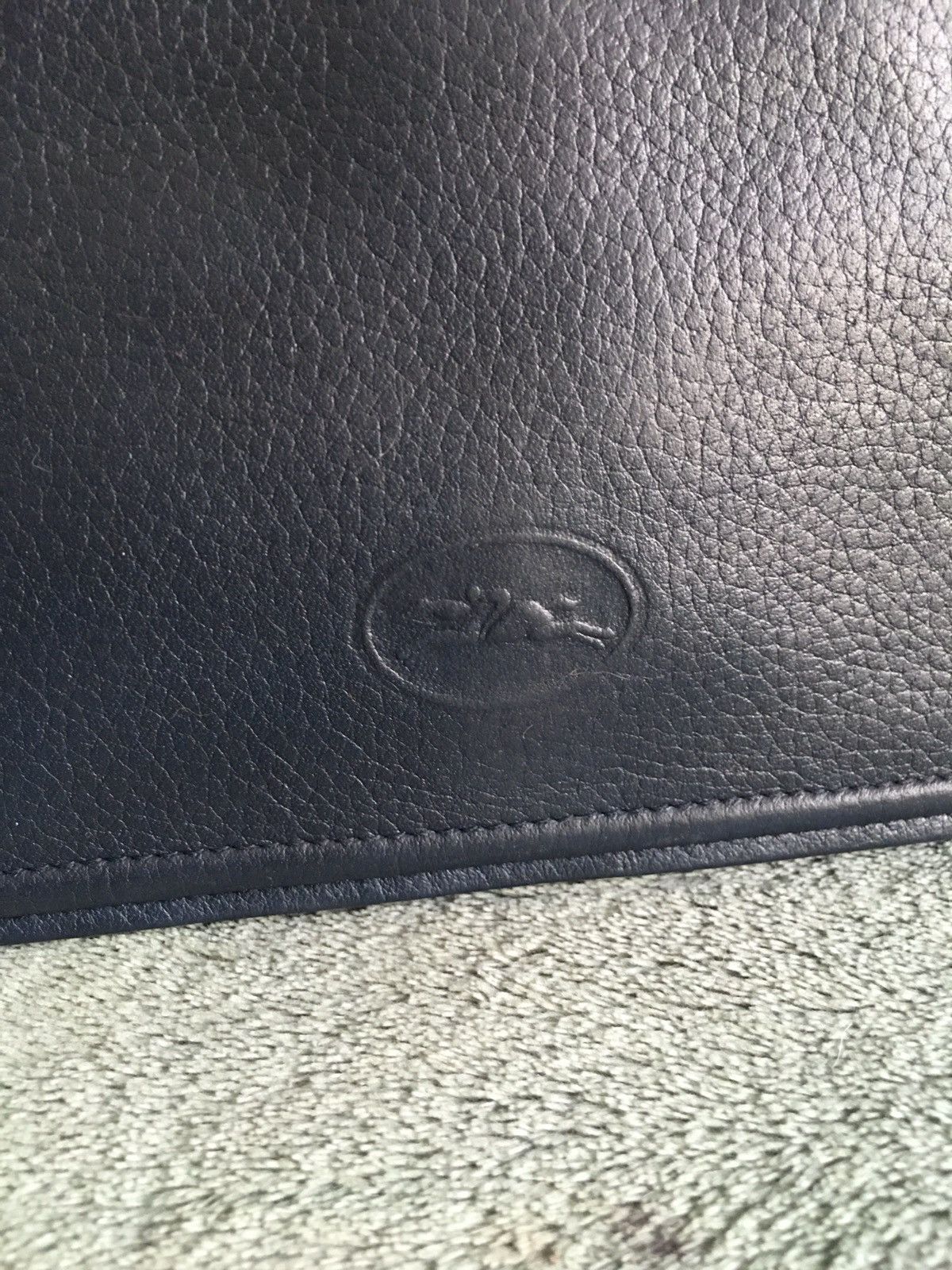 Longchamp Longchamp Paris Leather Navy Blue Shoulder Crossbody Bag Size ONE SIZE - 4 Thumbnail