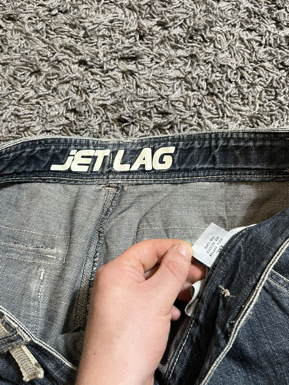Jet Lag VINTAGE Y2K BAGGY JET LAG JEANS CARGO SHORTS Size US 36 / EU 52 - 8 Thumbnail