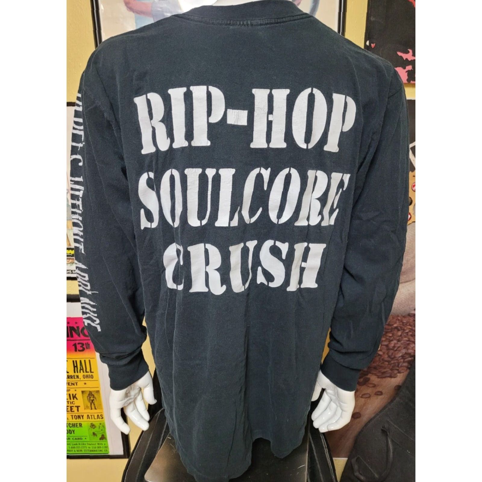 Vintage VTG 90s Rebels Without Applause Chicago Thrash Metal Band Long Sleeve T Shirt XL Size US XL / EU 56 / 4 - 4 Thumbnail