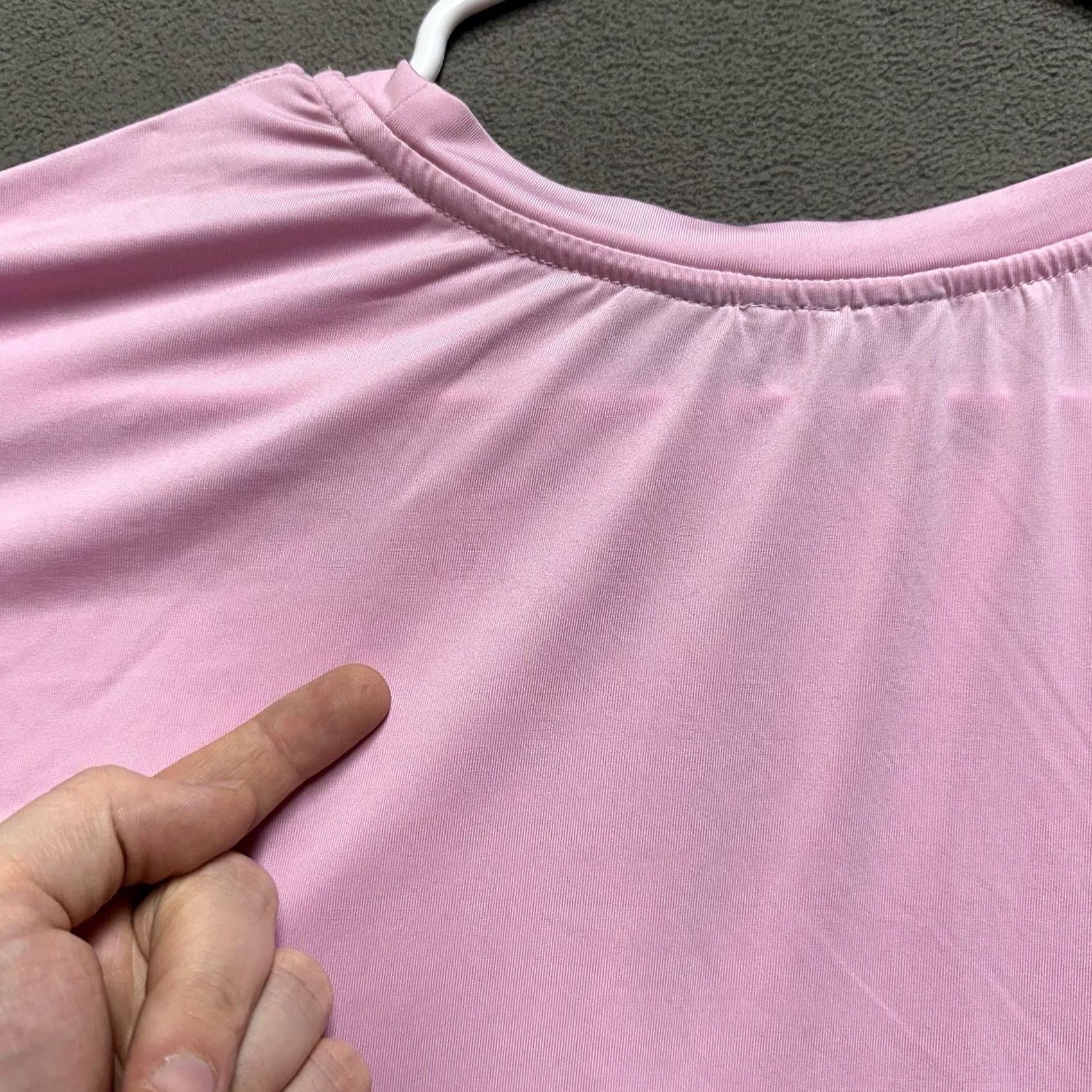 Vintage Tolani Collection Shirt Womens Small Light Pink Short Sleeve Casual Stretch GUC Size S / US 4 / IT 40 - 7 Thumbnail