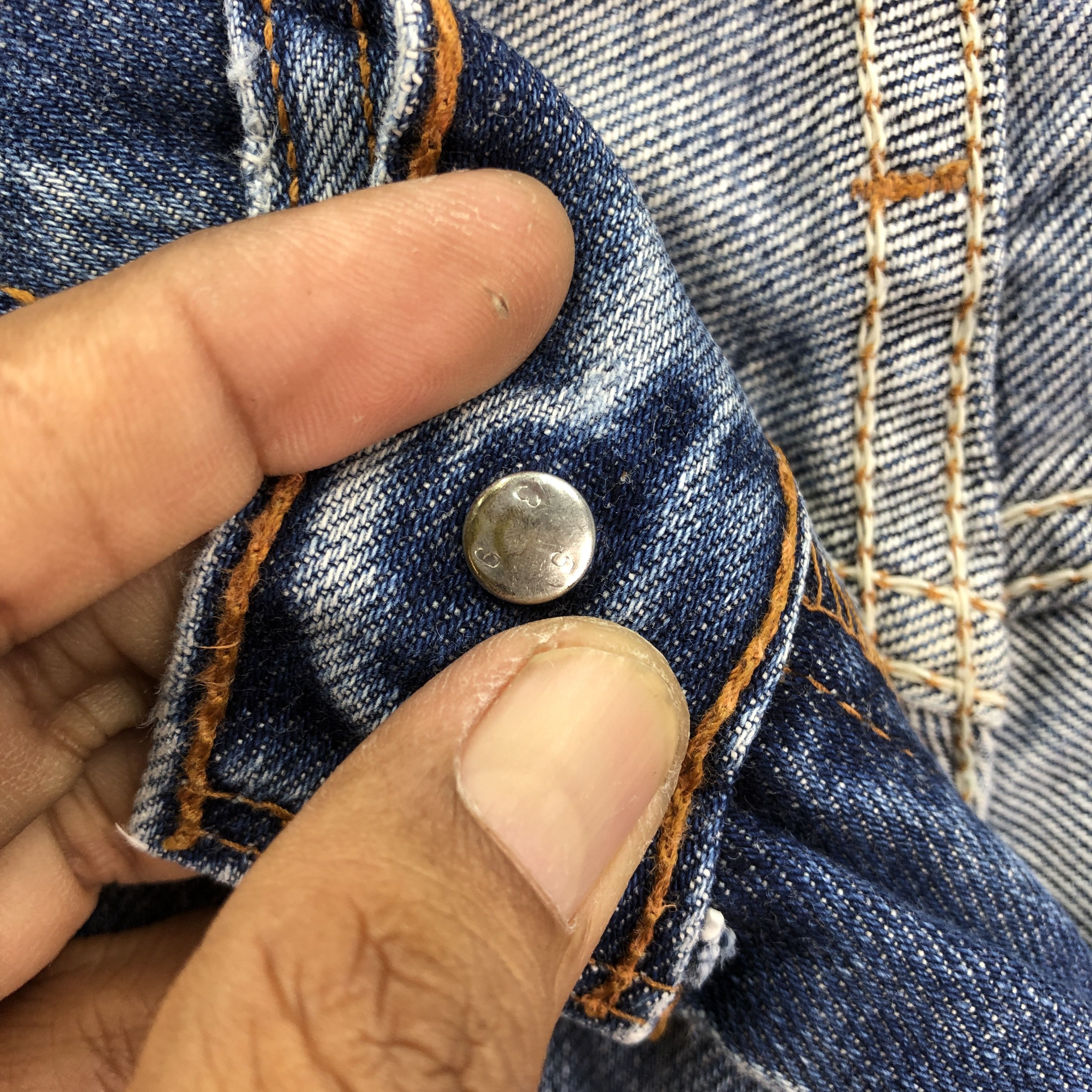 Levi's Vintage 90's Levis 577 Flare Faded Jeans Levis Bootcut Denim Size 26" / US 2 / IT 38 - 7 Thumbnail