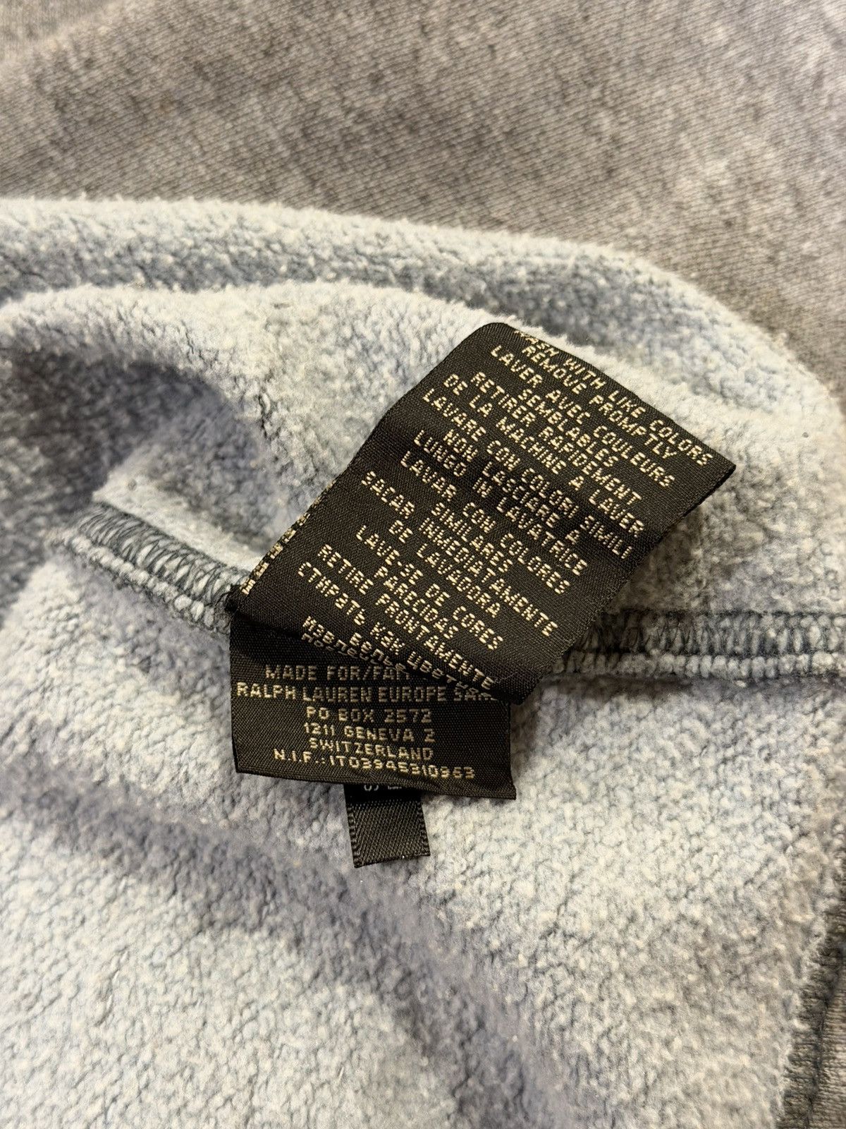 RRL Ralph Lauren RRL Ralph Lauren Heather Grey Henley Sweater Button Shirt Size US XL / EU 56 / 4 - 15 Thumbnail