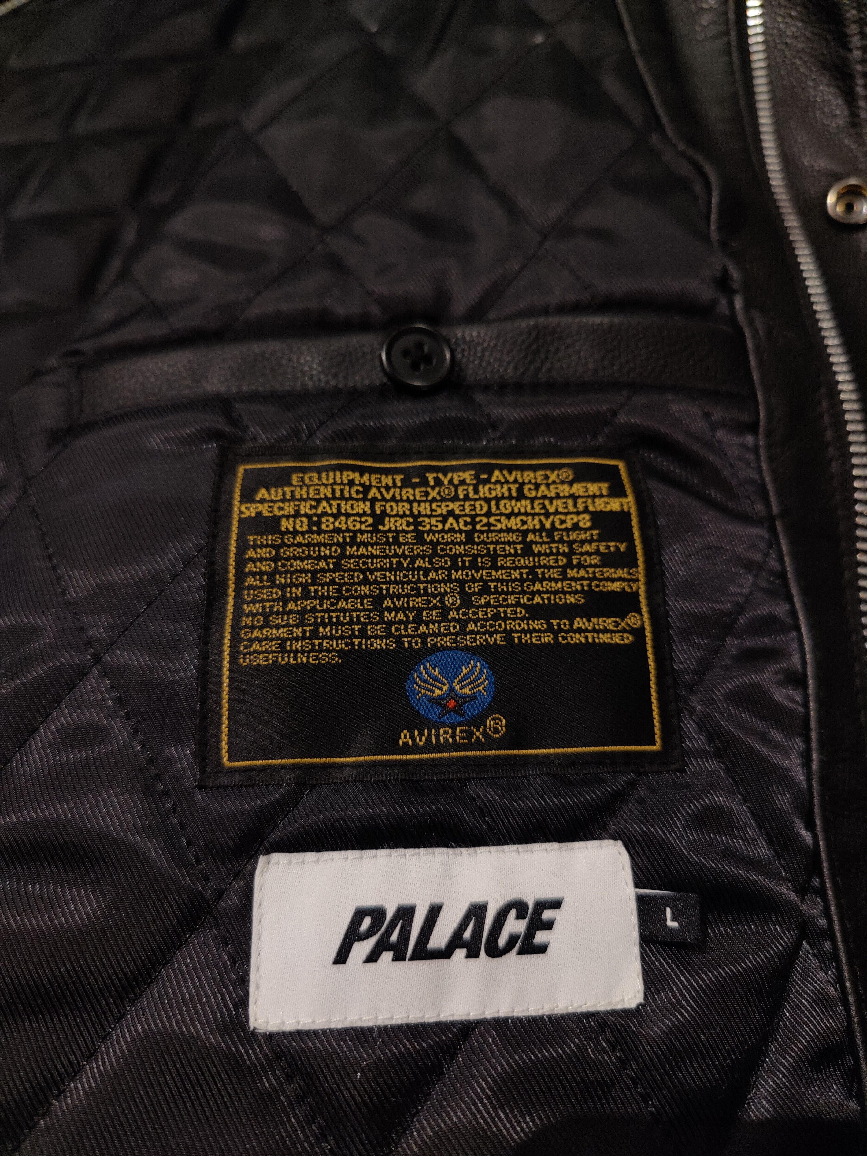 Avirex × Palace Avirex x Palace Zomby Leather Jacket Size US L / EU 52-54 / 3 - 13 Thumbnail