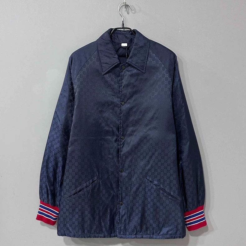 Gucci Gucci Dark pattern full-printed lapel cotton jacket 2506-Ne Size US S / EU 44-46 / 1 - 1 Thumbnail