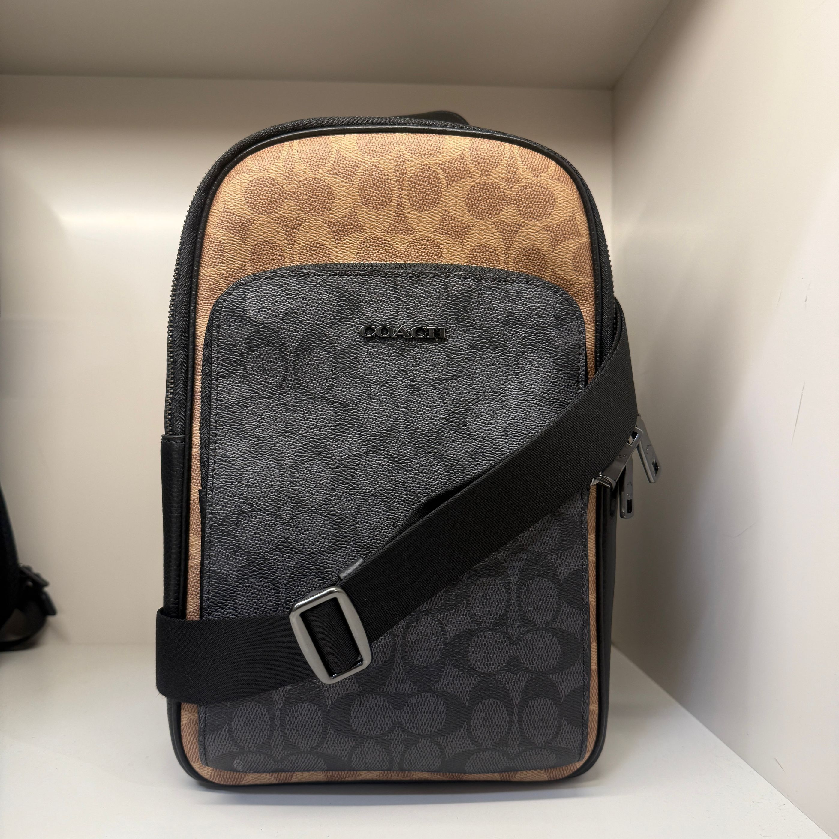 Coach coach Ethan Pack In Blocked Signature Canvas cz394