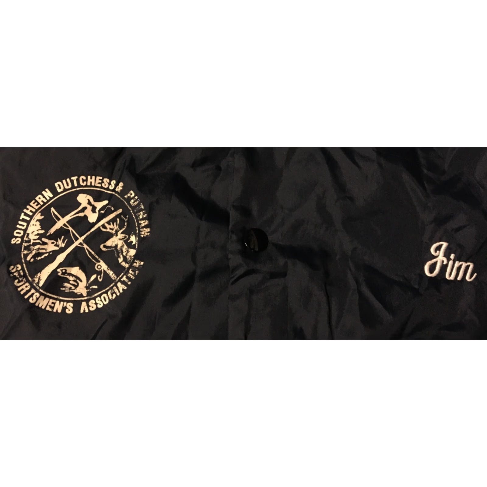 Vintage VINTAGE Turfer Shooting Jacket M USA Gun Fish Grunge 80s with Southern Dutchess & Putnam Sportsman’s Association Windbreaker Men Blue Striped Size M Size US M / EU 48-50 / 2 - 2 Thumbnail