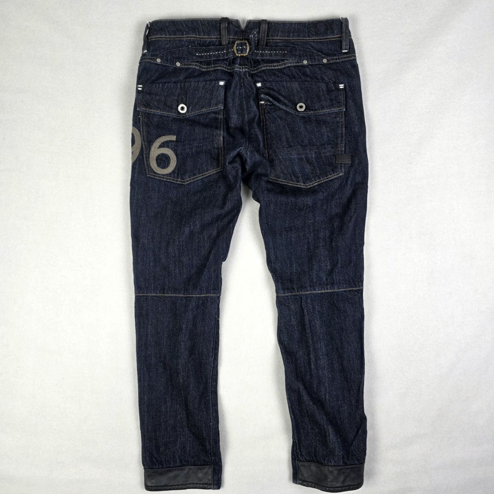 G-Star G-Star Raw 30 Year Heritage Tapered Womens Jeans 29x30 Blue Buckle Selvedge Rare 5620 Size ONE SIZE - 2 Thumbnail
