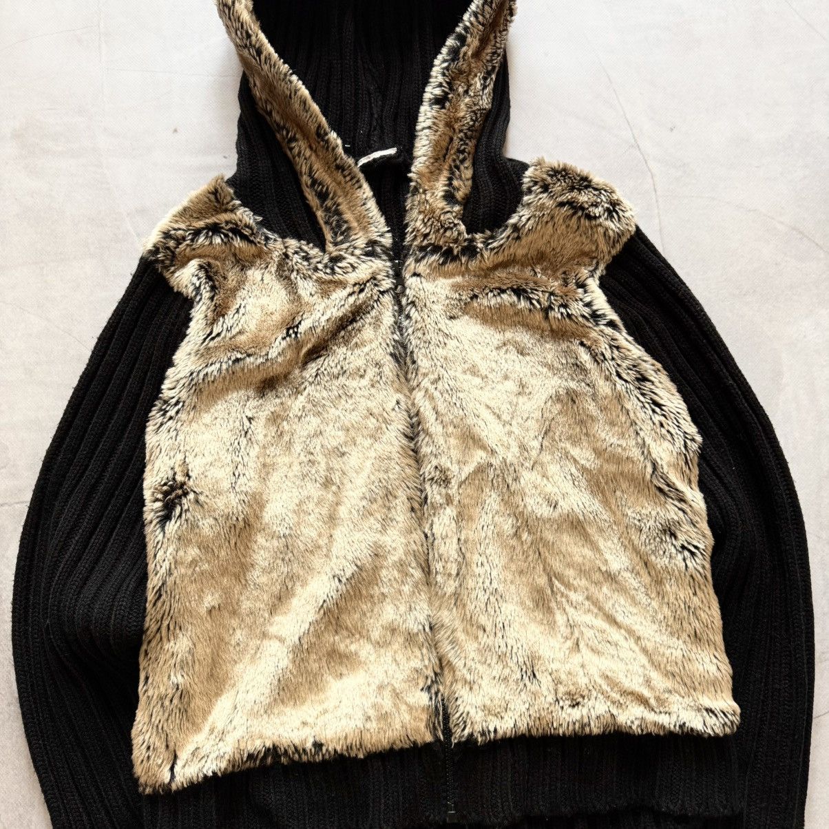 Hysteric Glamour Vintage If Six Was Nine LGB Vibe Fur Zip Sweater Jacket Y2K Size M / US 6-8 / IT 42-44 - 3 Thumbnail