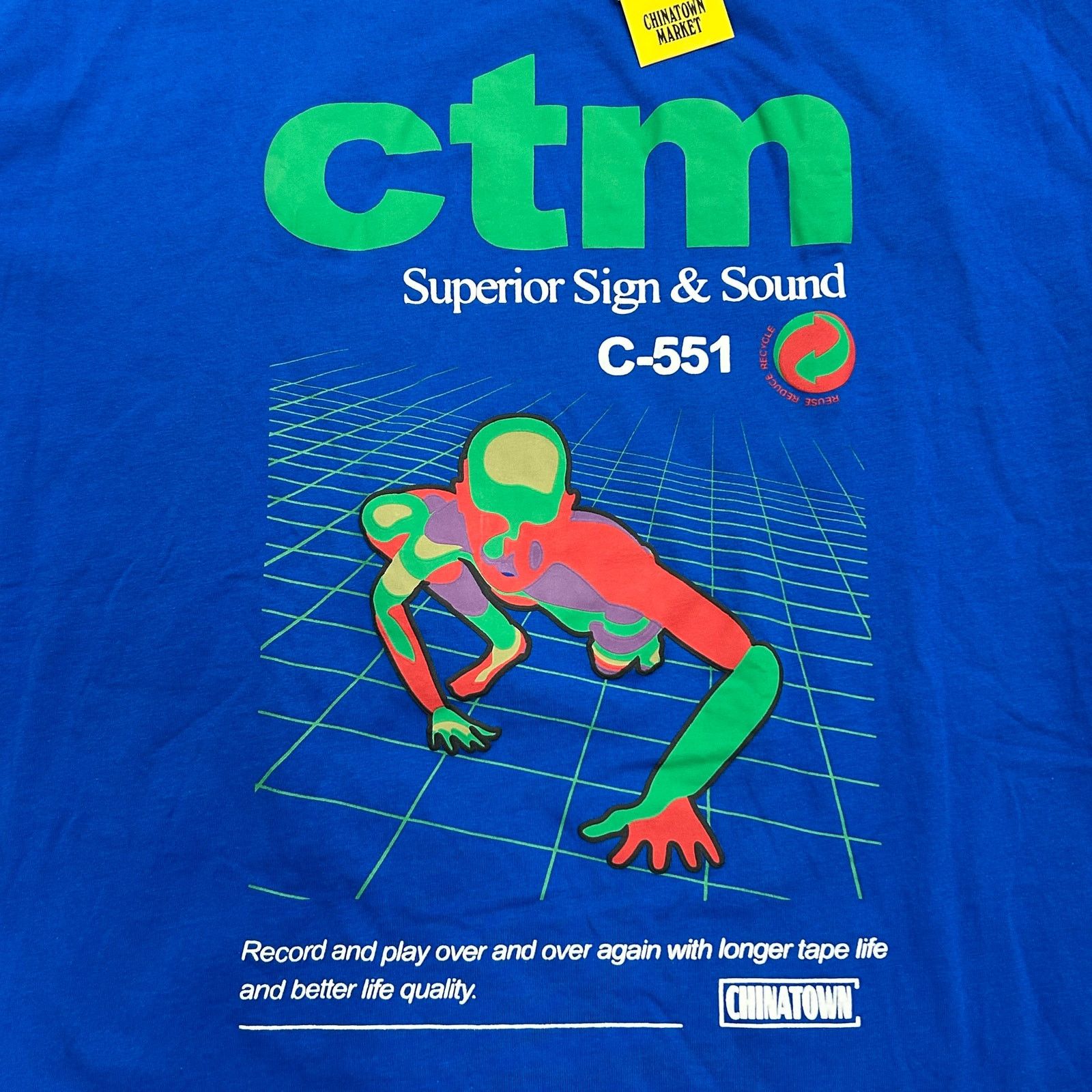 Market Chinatown Market Superior Sign & Sound Blue Tee T Shirt XL Size US XL / EU 56 / 4 - 2 Thumbnail