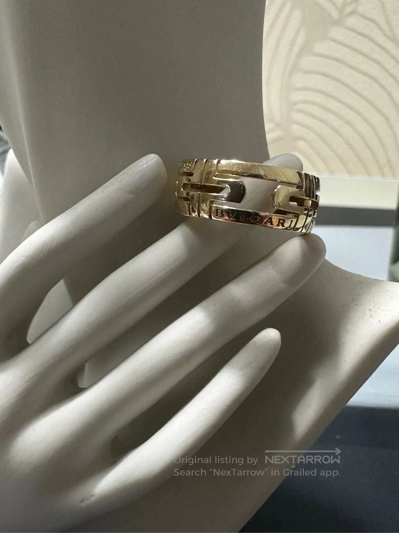 Bvlgari Bvlgari Parentesi Rose Gold Paperclip Ring. Size ONE SIZE - 4 Thumbnail
