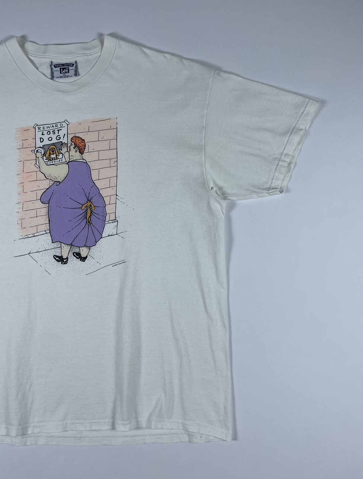 Cartoon Network LEE Vintage 1993 Lost Dog T-Shirt Funny Comic Tee Size US XL / EU 56 / 4 - 2 Thumbnail