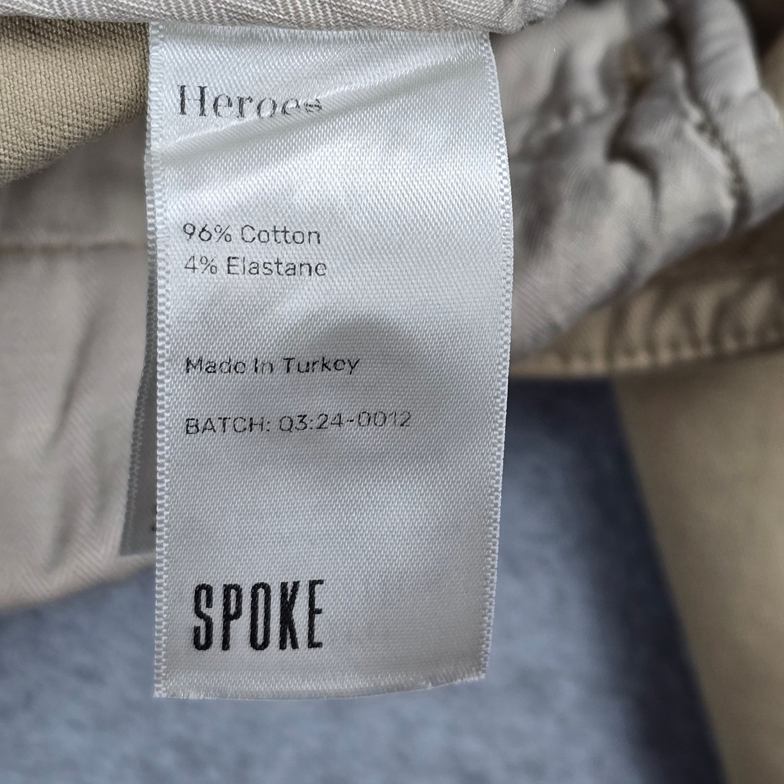 SPOKE SPOKE "Heroes" Model Mens 38 Flat Front Chino Pants Size US 38 / EU 54 - 7 Thumbnail