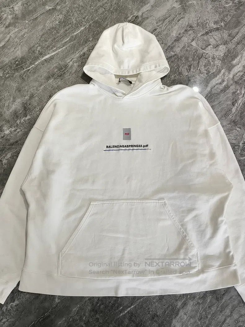 Balenciaga Balenciaga PDF Hooded Sweatshirt Jacket Size US M / EU 48-50 / 2 - 1 Thumbnail
