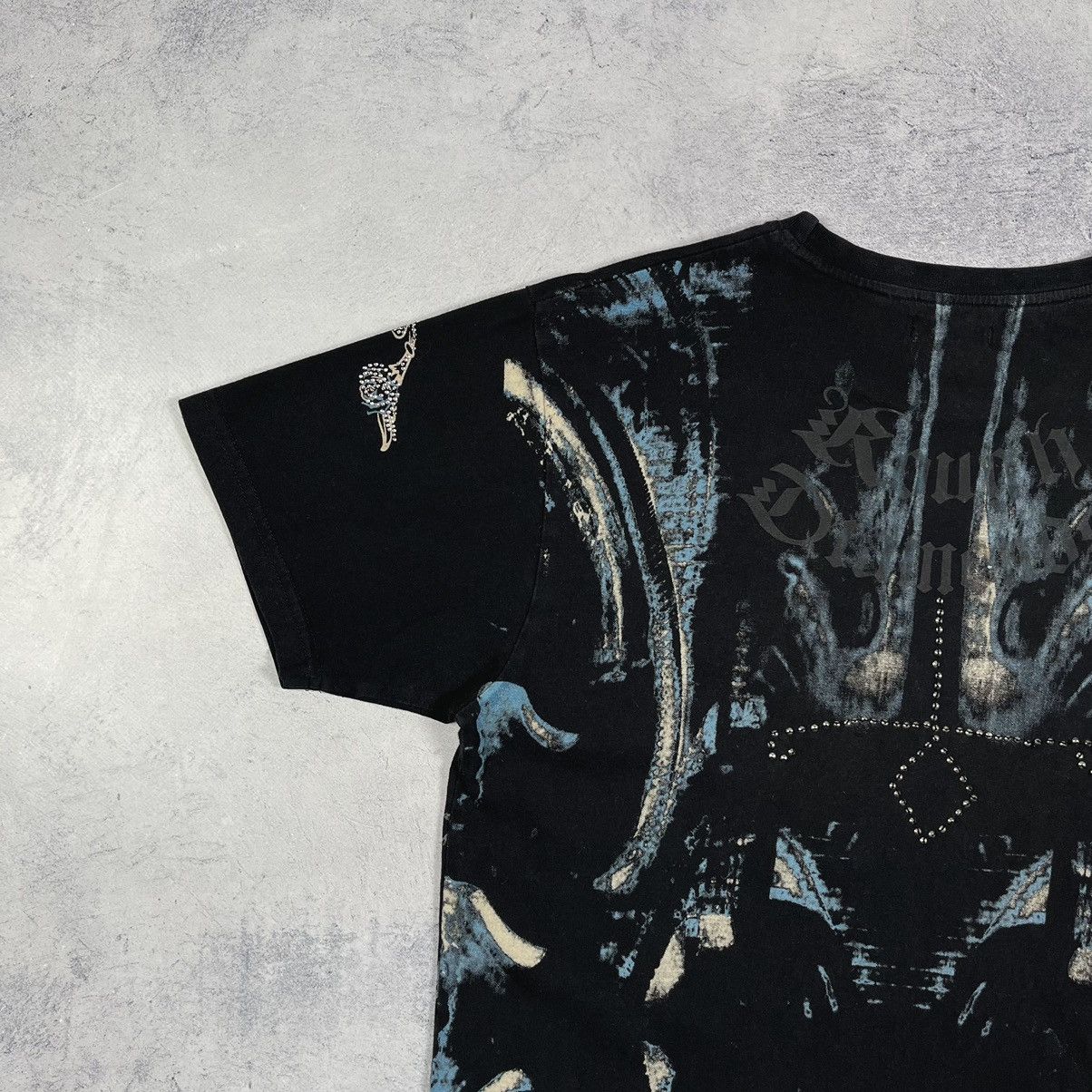 Affliction Vintage Affliction style Crazy All Over Print T shirt 00’s Size US L / EU 52-54 / 3 - 16 Thumbnail