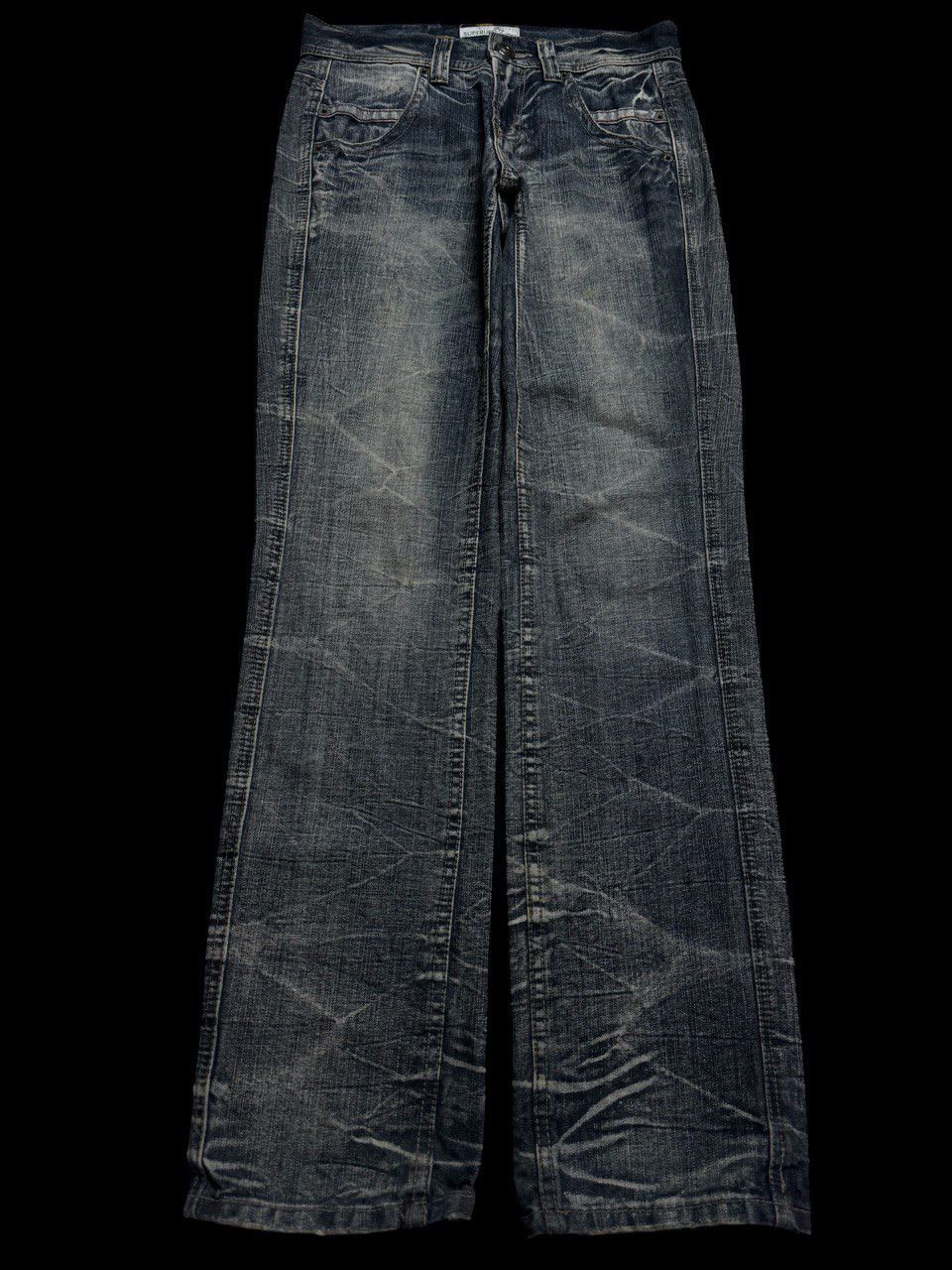 Other INSANE 90s Style Japanese Smoke Mudwash Clawmark Dark Jeans Size US 30 / EU 46 - 2 Thumbnail