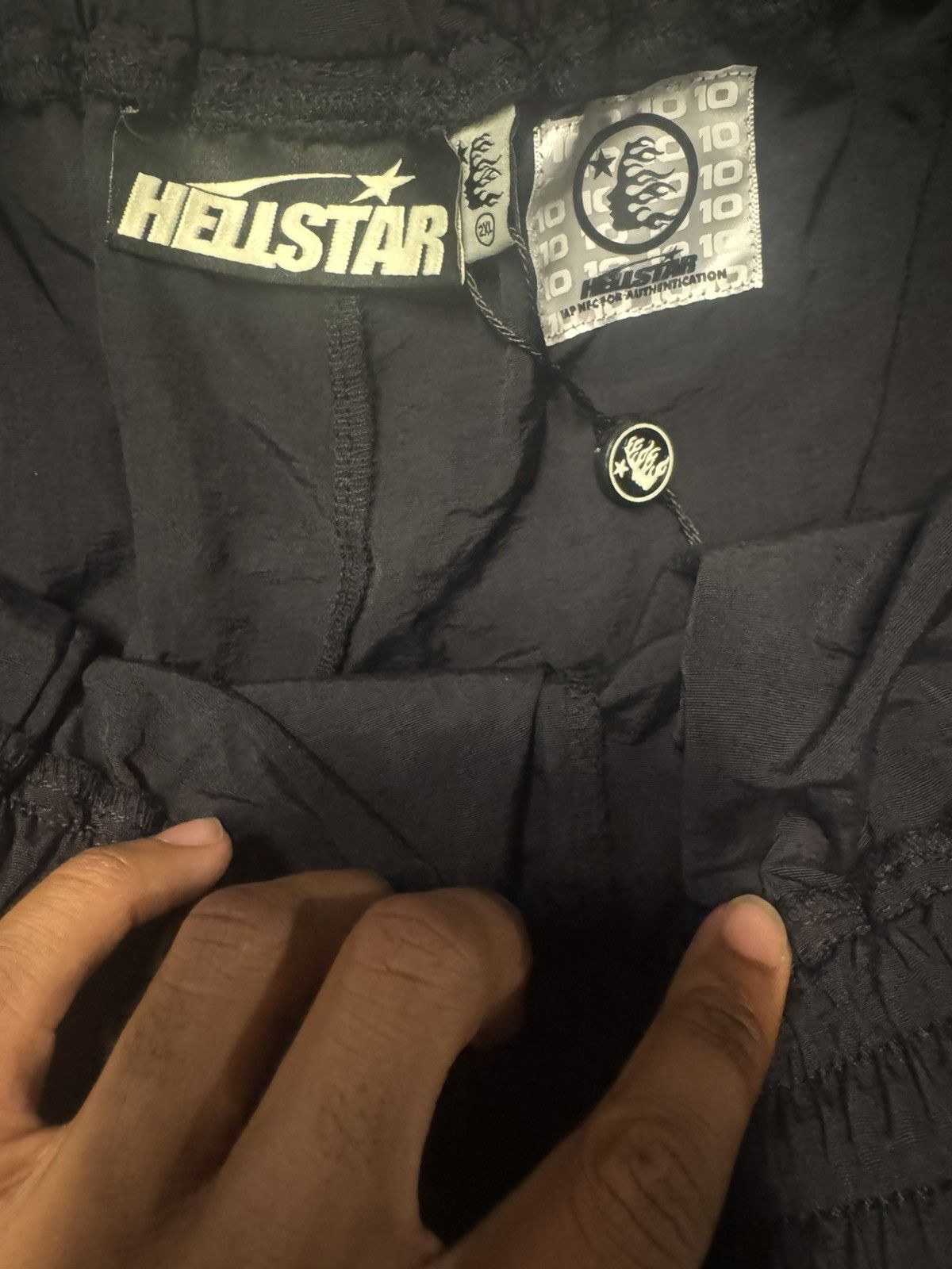HELLSTAR Hellstar Waxed Nylon Athletic Shorts Size US 38 / EU 54 - 2 Thumbnail