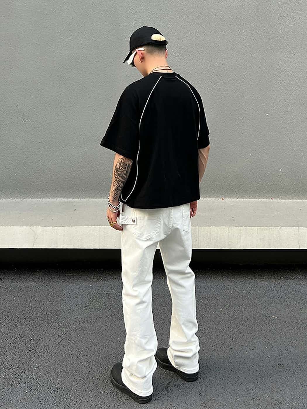 Designer × Jean × Vintage urban outdoor sports carpenter yuppie flared jeans Size US 32 / EU 48 - 2 Thumbnail
