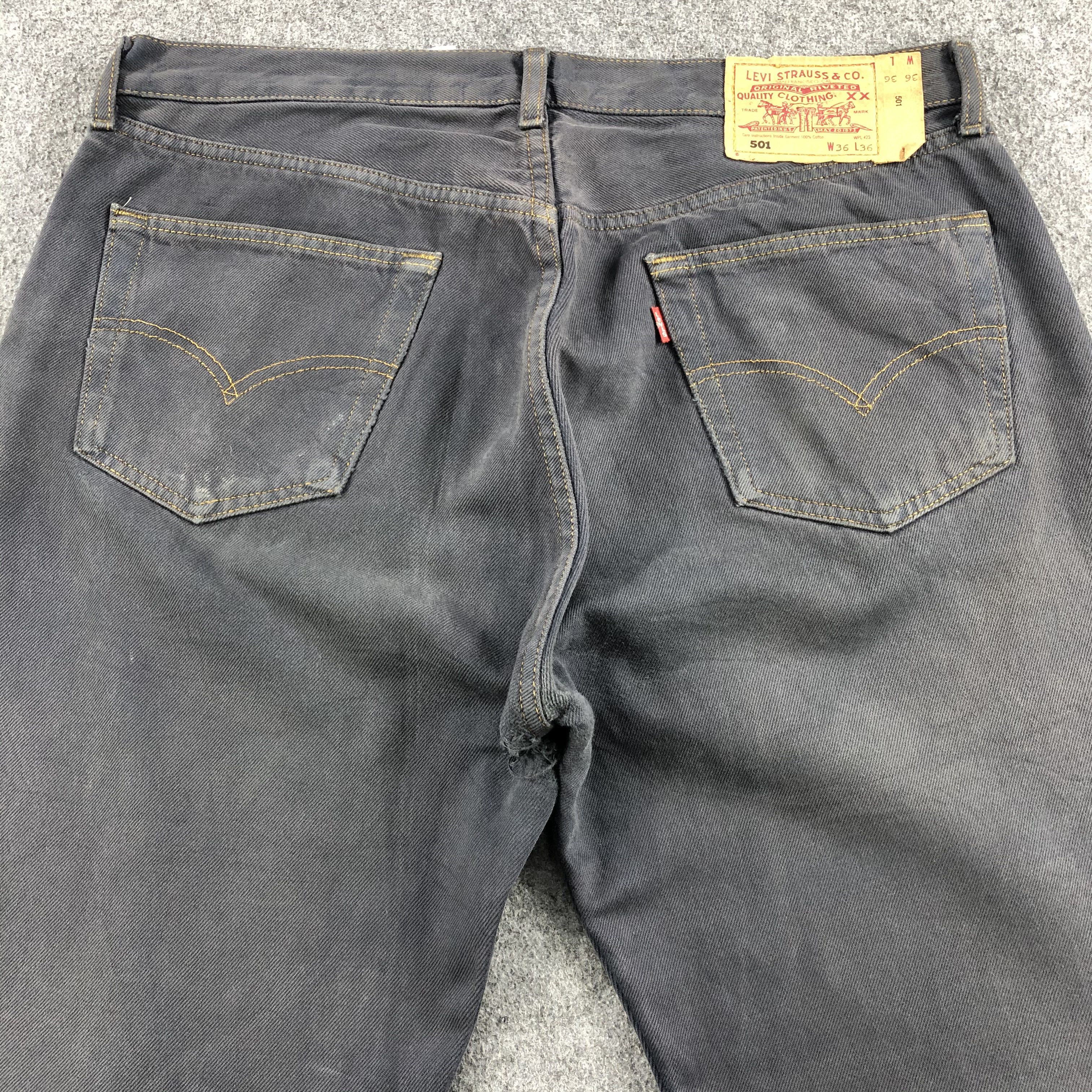 Levi's 90s Vintage Levis 501 Earth Tone Jeans-J1655 Size US 36 / EU 52 - 4 Thumbnail