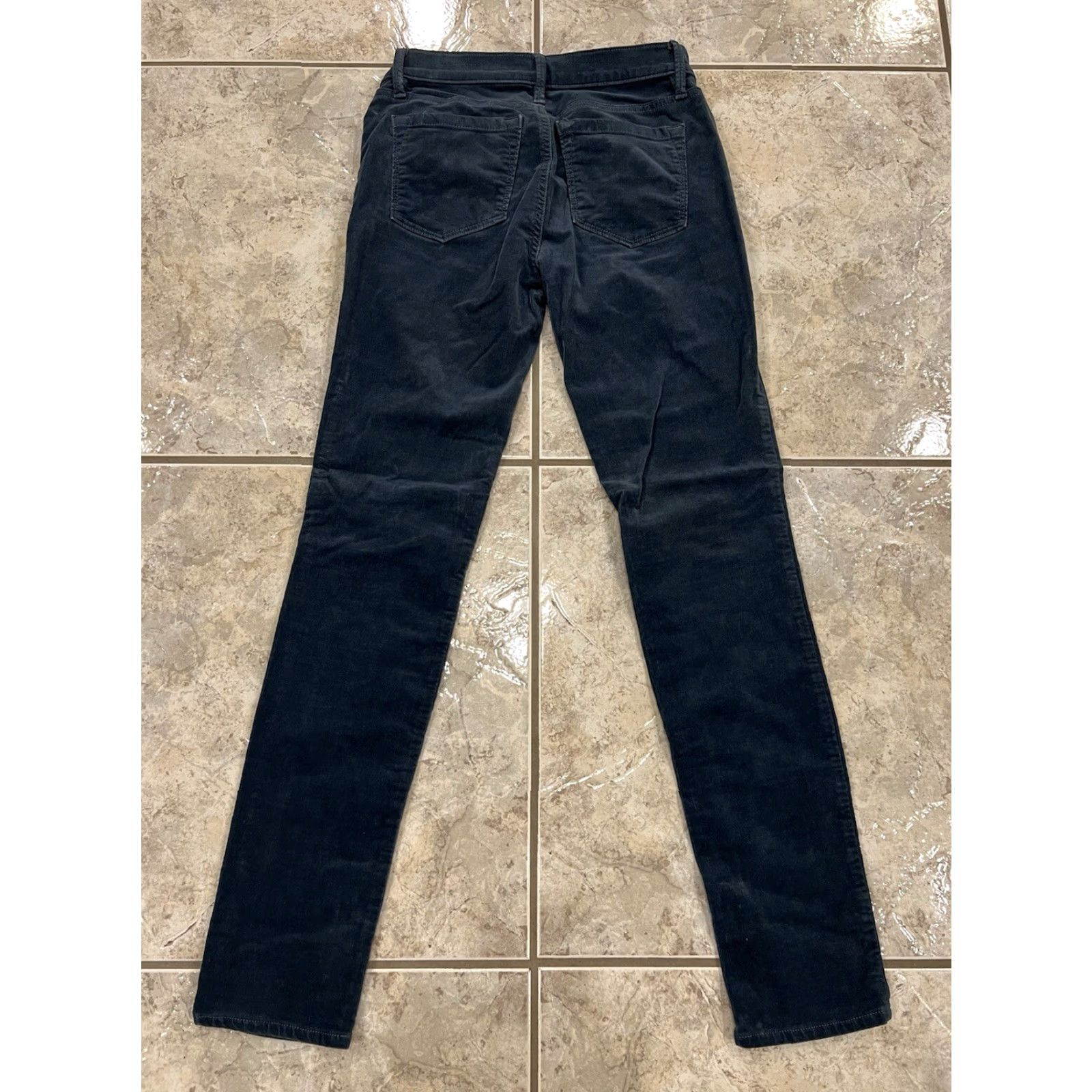 Ann Taylor Ann Taylor Loft Pants Womens 25/0 Corduroy Modern Skinny Deep Pacific Teal Pockets Size 42" / US 20 - 6 Thumbnail
