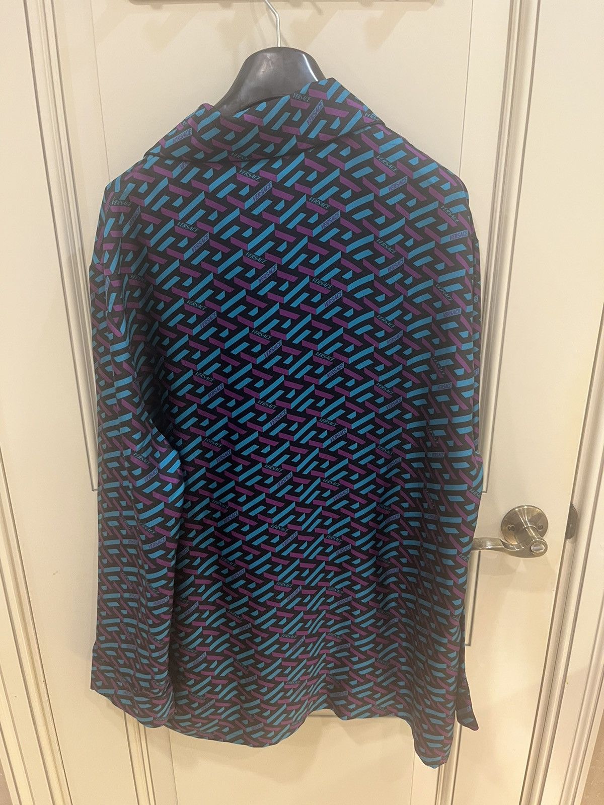 Versace greca print.silk pajama shirt.jacket size6 Size US M / EU 48-50 / 2 - 14 Thumbnail