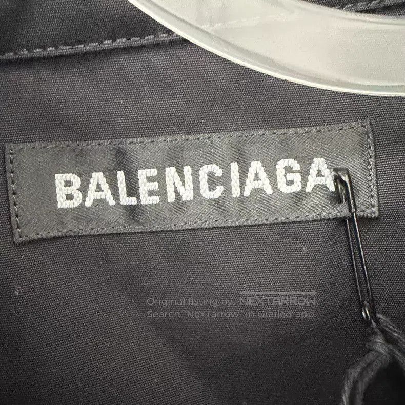 Balenciaga Balenciaga Black Letter Short Sleeve Shirt Size XS / US 0-2 / IT 36-38 - 4 Thumbnail