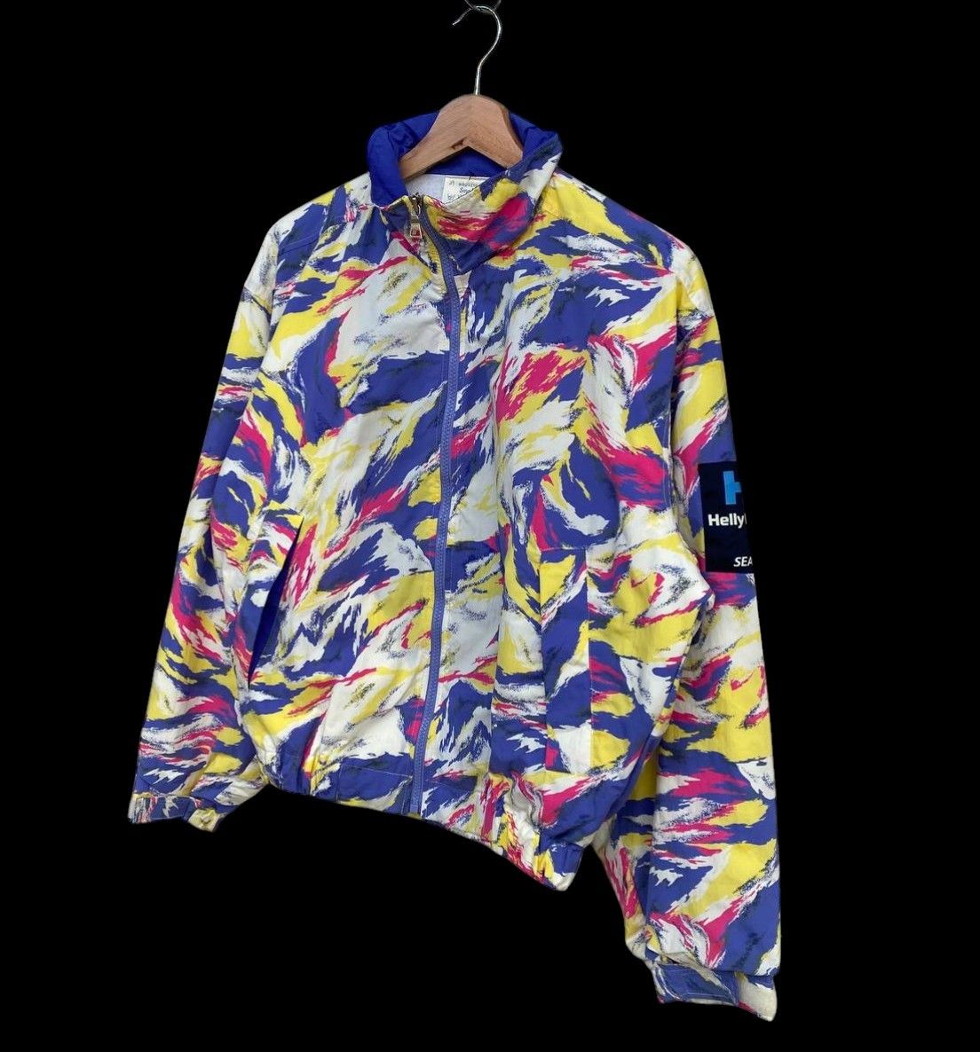 Helly Hansen Vintage 90s Helly Hansen"Sea Life"Abstract Neon Brushstroke Size US S / EU 44-46 / 1 - 3 Thumbnail