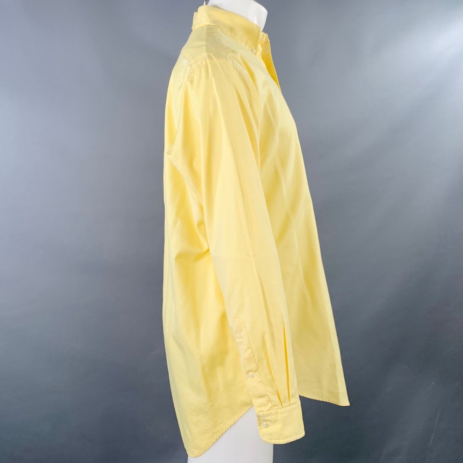 Ralph Lauren RALPH LAUREN Yellow Cotton Button Down Collar Long Sleeve Size US M / EU 48-50 / 2 - 2 Thumbnail