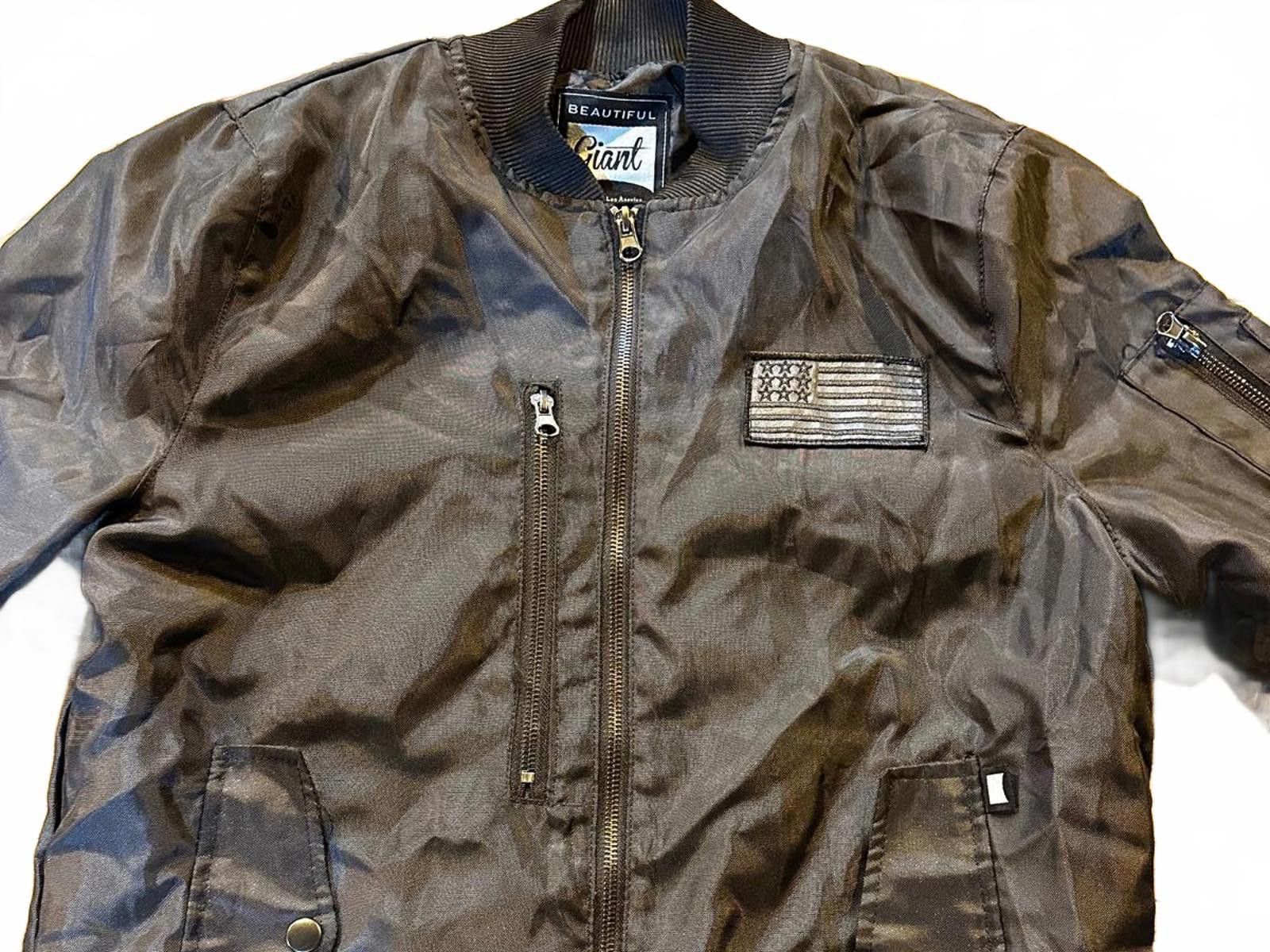 Other Beautiful Giant Black Bomber Jacket Men’s M Dual Zip Size US M / EU 48-50 / 2 - 3 Thumbnail