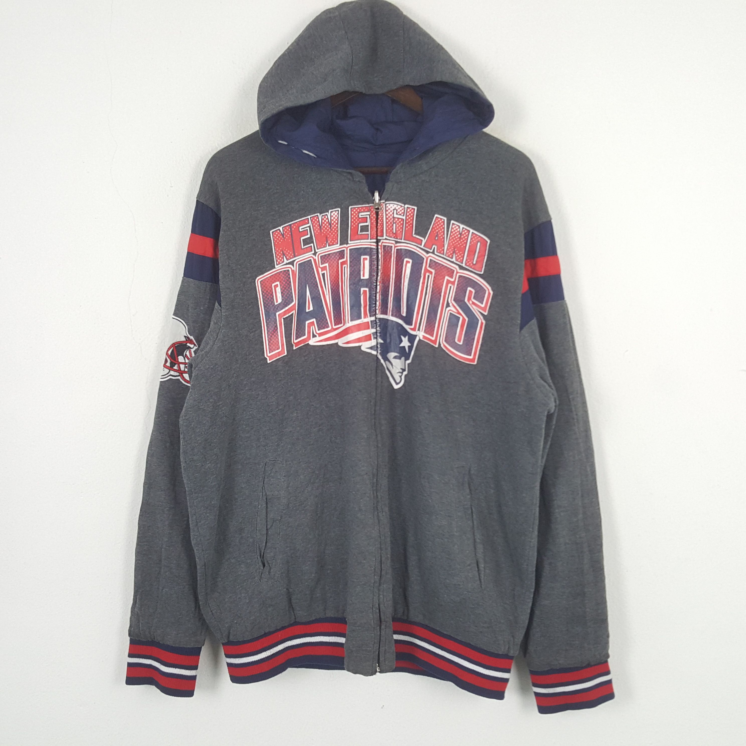 NFL × Vintage Vintage New England Patriots Reversible Hoodies Size US XL / EU 56 / 4 - 5 Thumbnail