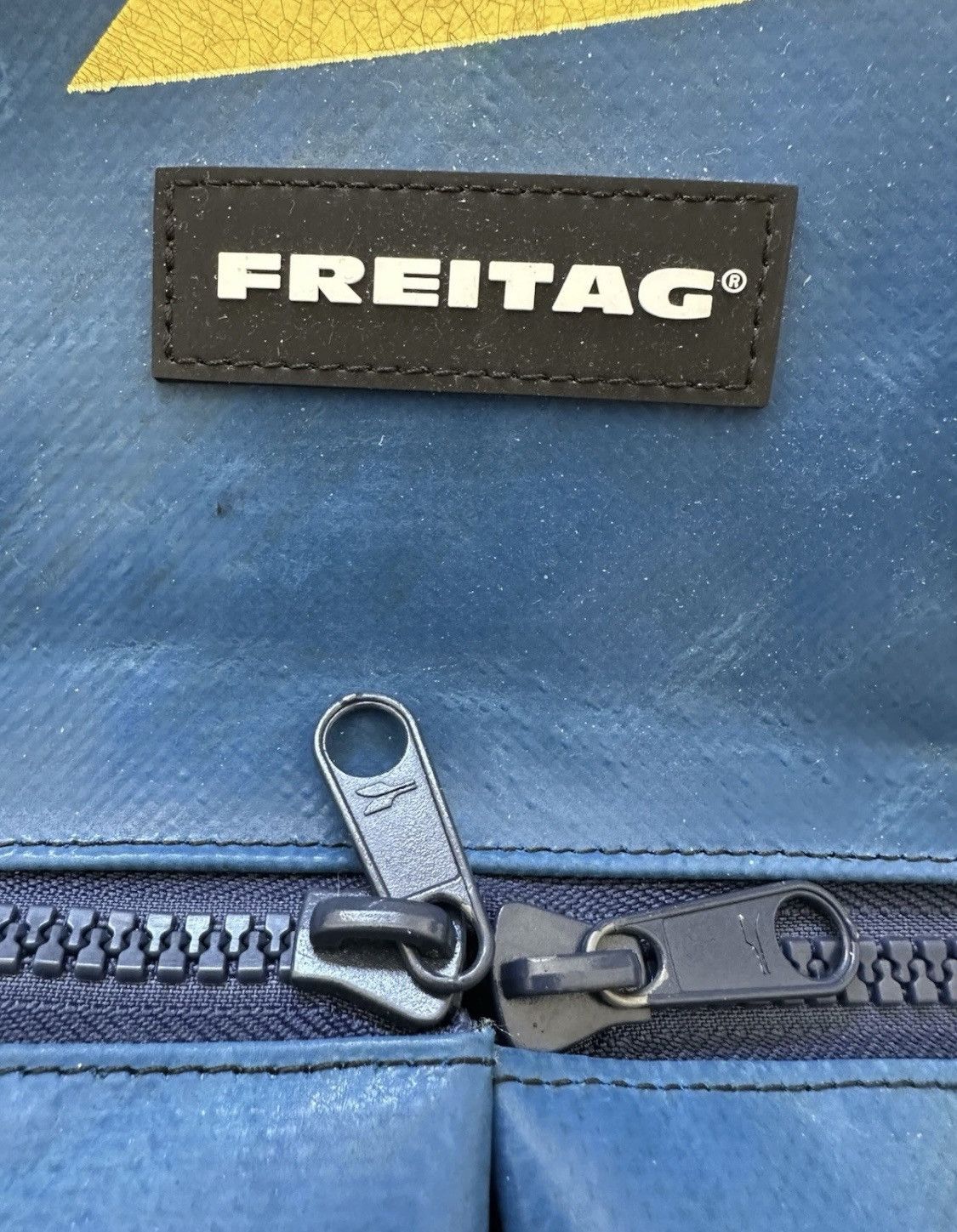 Freitag FREITAG F49 Unisex Backpack Blue/Yellow! Size ONE SIZE - 3 Thumbnail