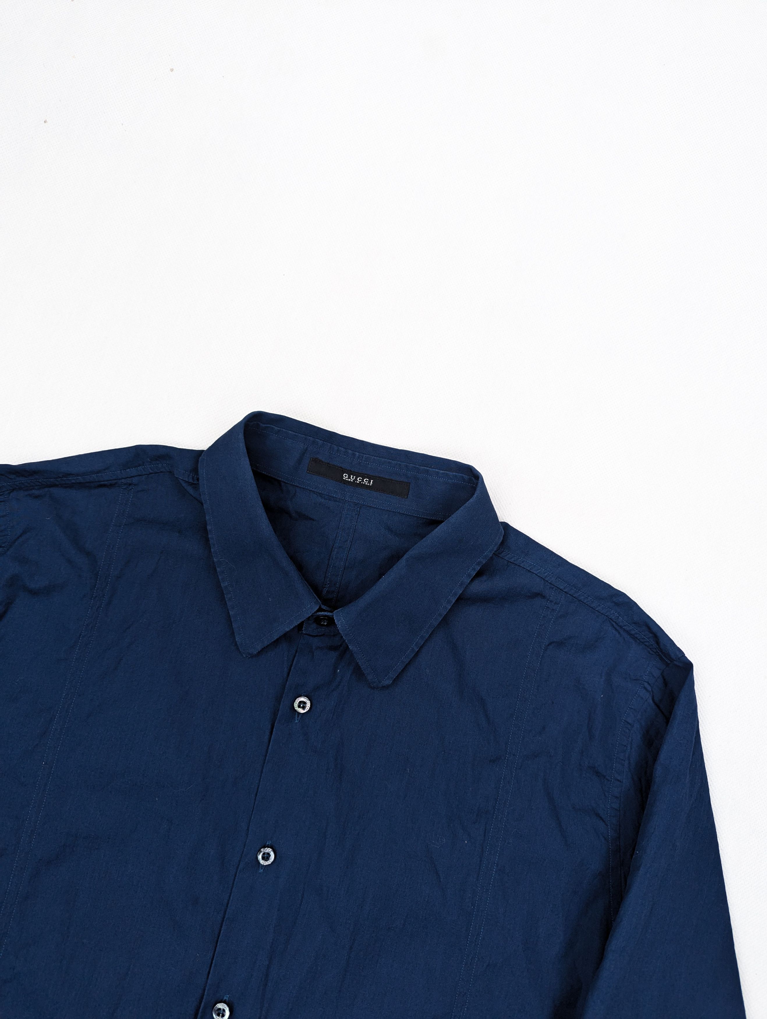 Gucci Gucci blue shirt M Size US M / EU 48-50 / 2 - 2 Thumbnail