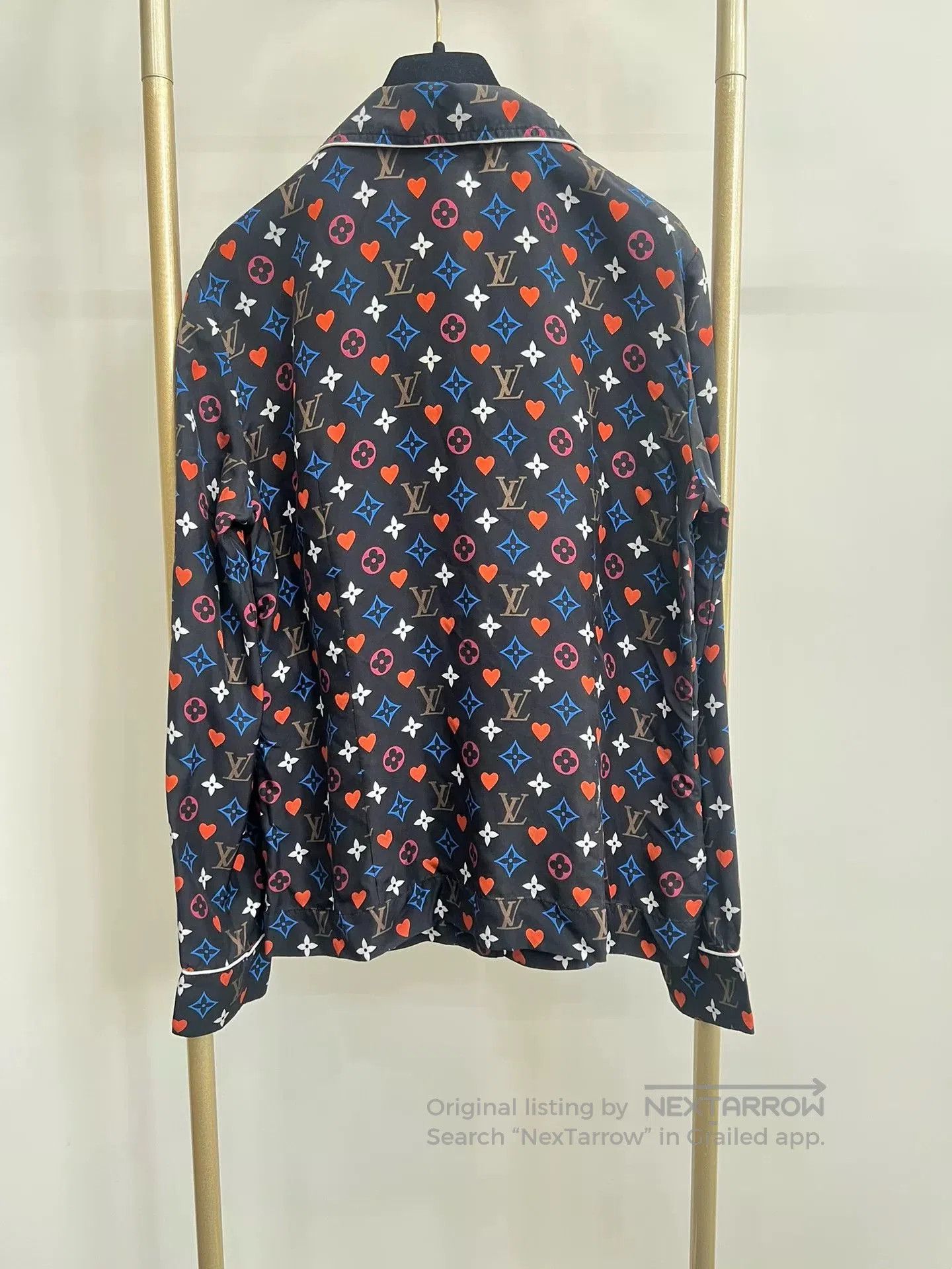 Louis Vuitton LV Monogram Silk Shirt Size 38. Size S / US 4 / IT 40 - 2 Thumbnail