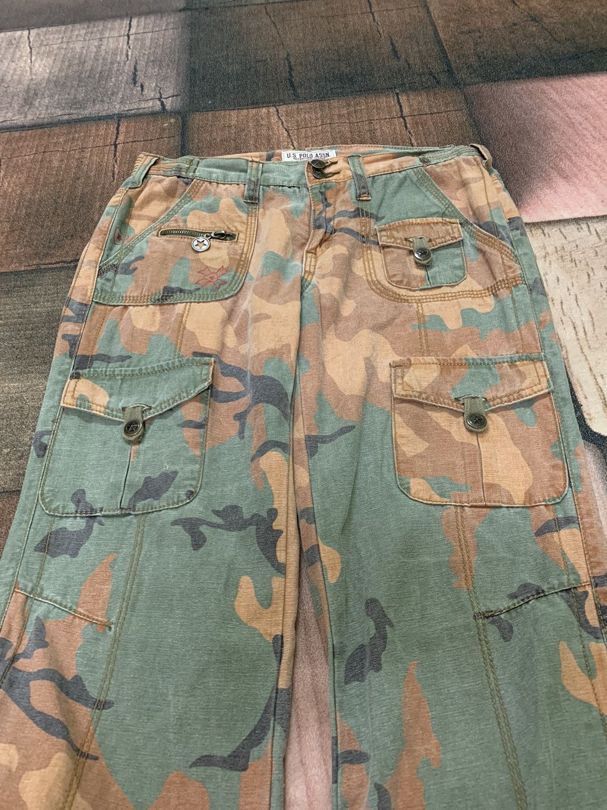 If Six Was Nine SICK FLARE cargo multipocket bondage army pant GOA style Size 31" - 3 Thumbnail
