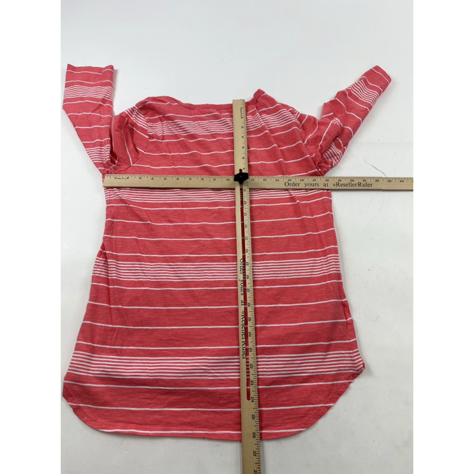 Eddie Bauer VINTAGE Eddie Bauer Shirt Womens Large Orange Striped 3/4 Sleeves Pullover T-Shirt Regular Fit Women L Orange Striped 3/4 Sleeve Casual Basic Size L / US 10 / IT 46 - 7 Thumbnail