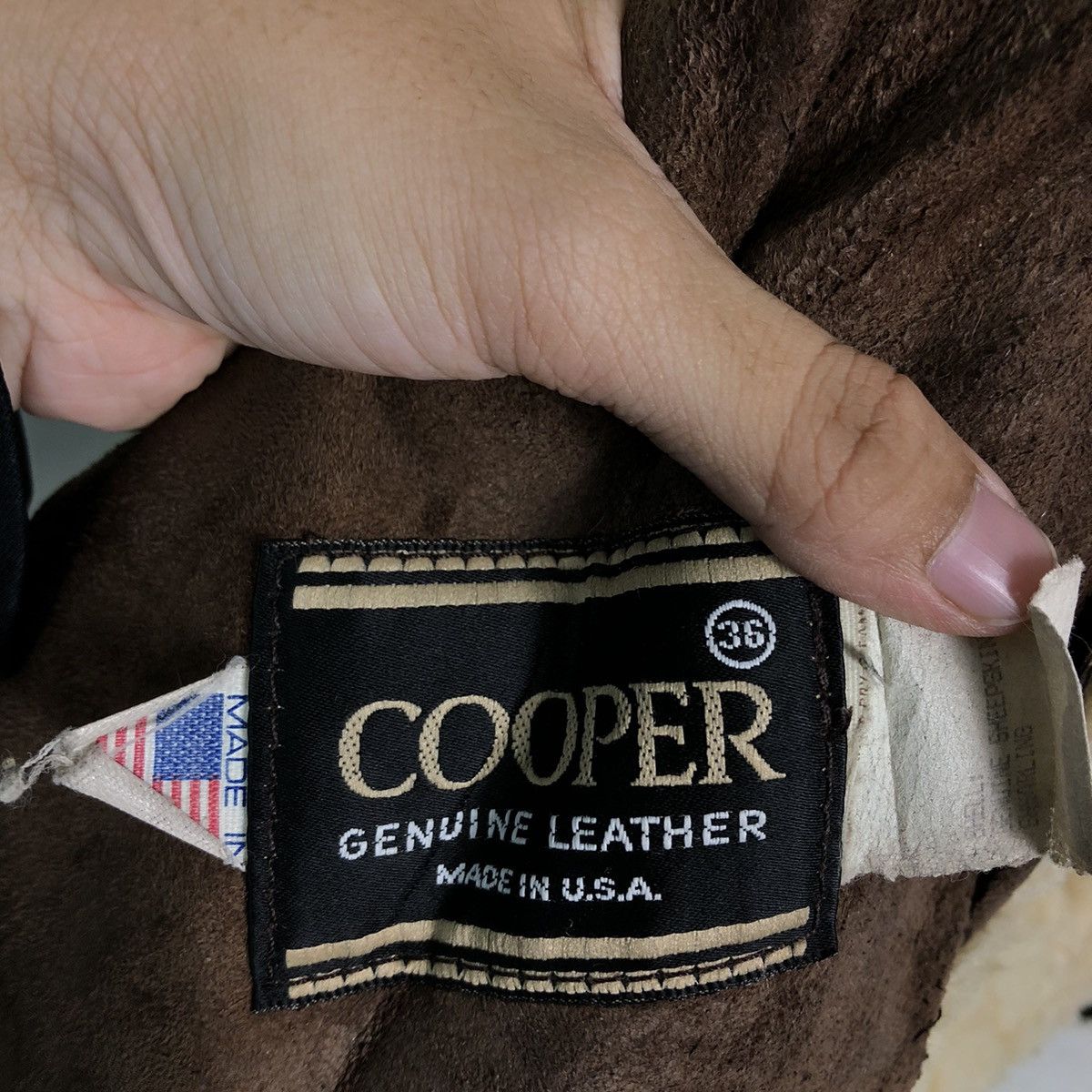 Aero Leathers × Vintage Vintage B3 Leather Jacket Shearling Cooper Genuine Made Usa Size US S / EU 44-46 / 1 - 19 Thumbnail