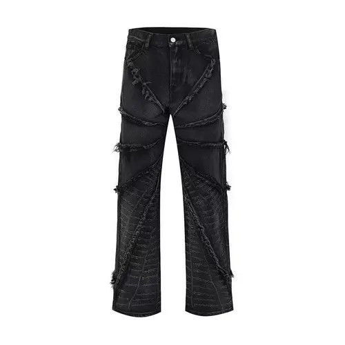 VIBE Vintage Heavy Duty Washed Raw Edge Jeans Size US 30 / EU 46 - 5 Thumbnail
