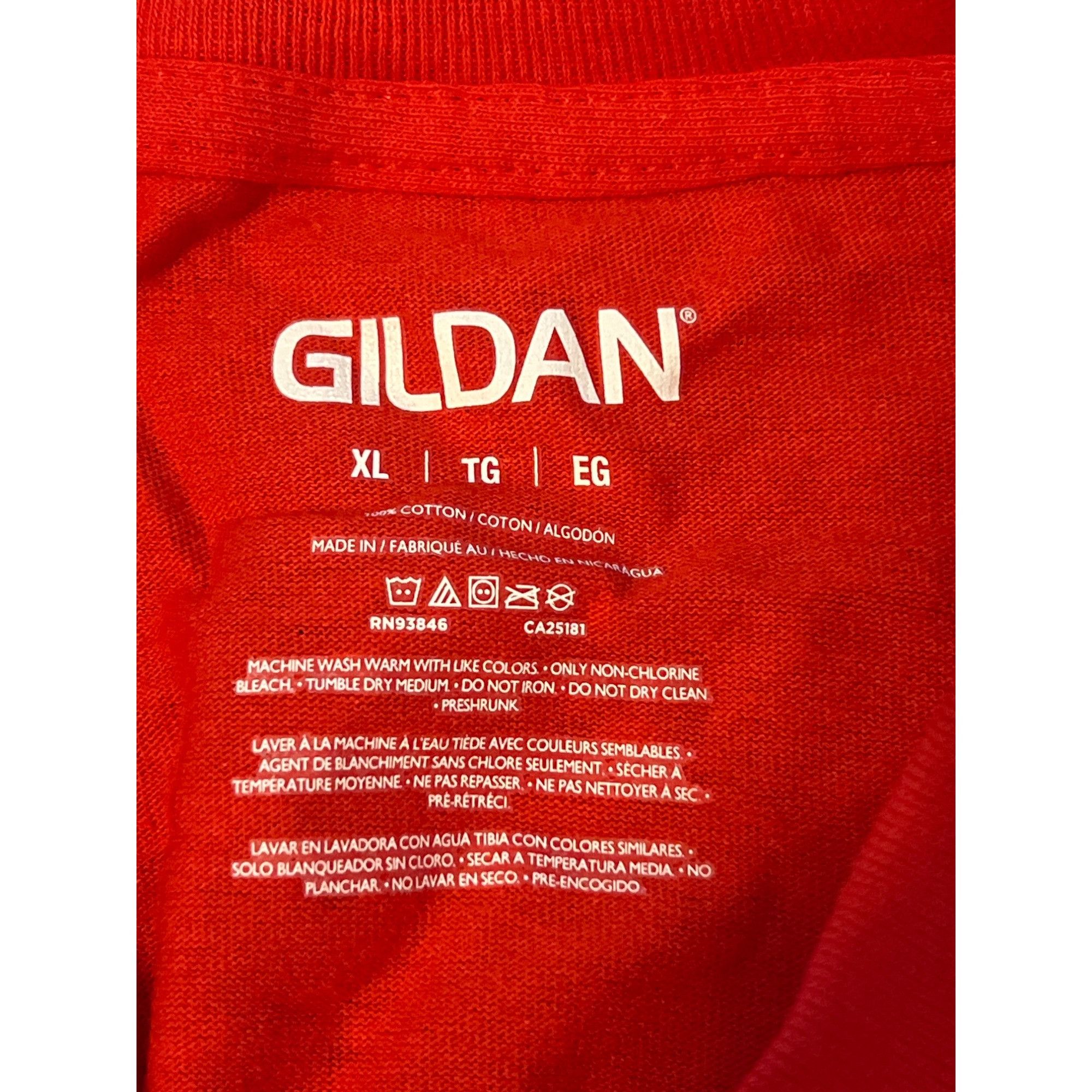 Gildan Gildan Adult Red T-Shirt XL Preshrunk Cotton Comfortable Cas Size US XL / EU 56 / 4 - 4 Thumbnail
